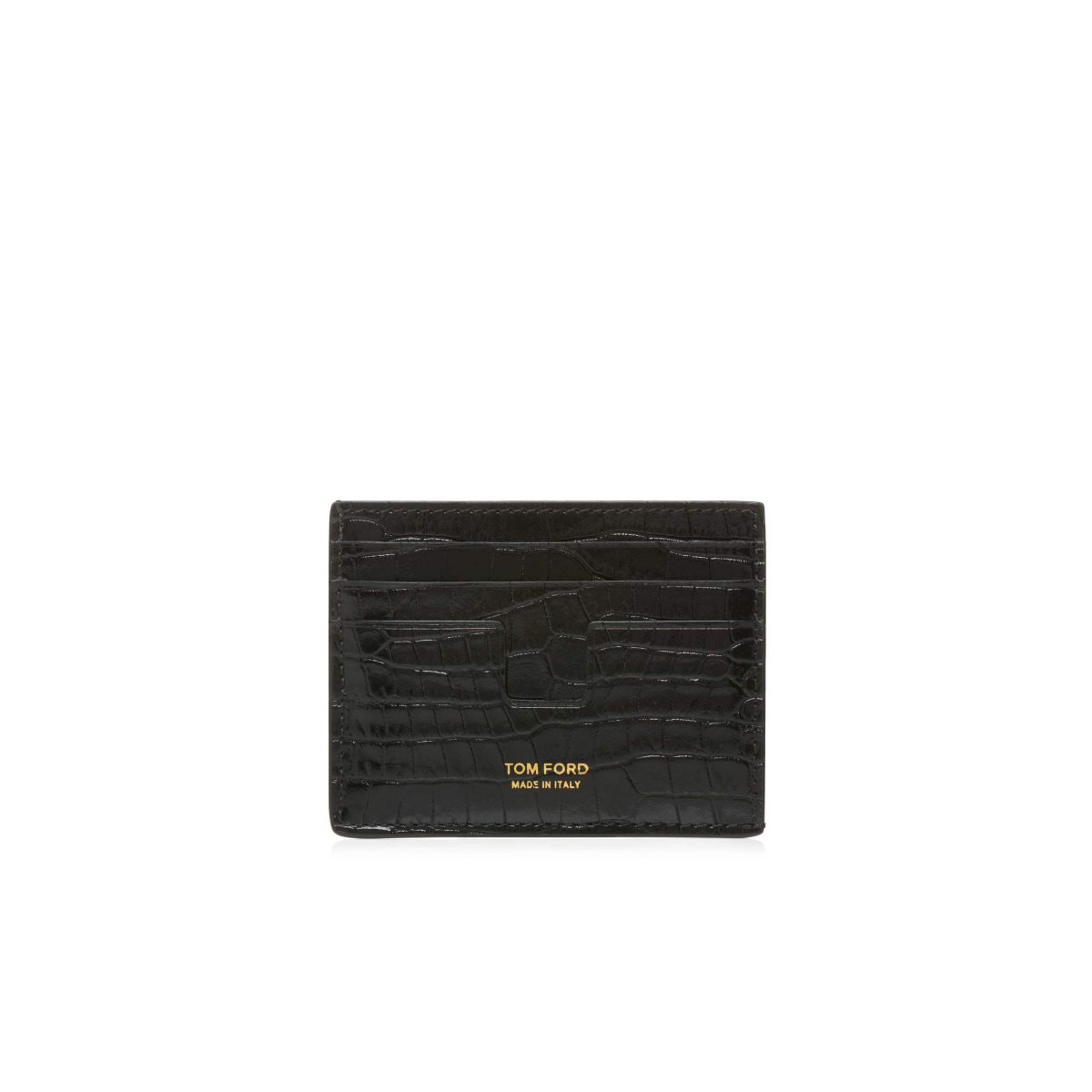 Tom Ford Printed Alligator Cardholder Liten Plånbok Herr Svarta | 976BWIETR