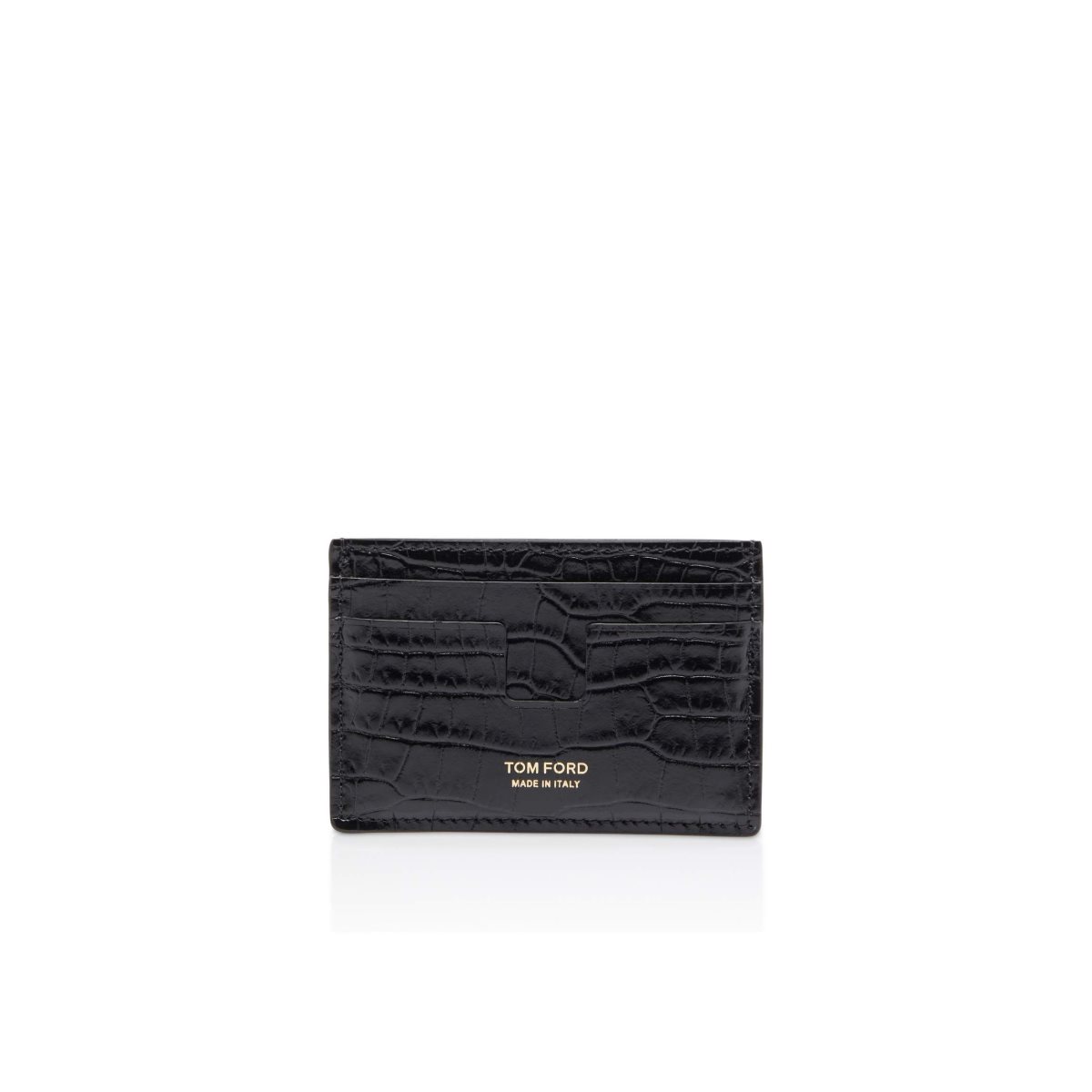 Tom Ford Printed Alligator Klassiska Cardholder Liten Plånbok Herr Svarta | 207VCABKH