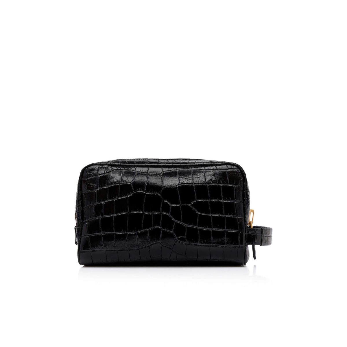 Tom Ford Printed Alligator Läder Toiletry Case Liten Plånbok Herr Svarta | 056LYHXJU