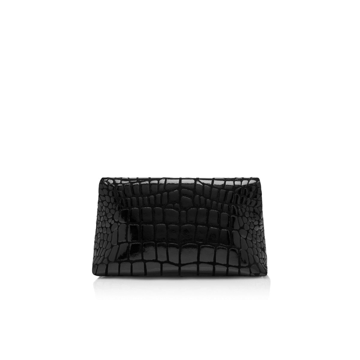 Tom Ford Printed Läder Label Clutch Väska Dam Svarta | 173CQNKAX