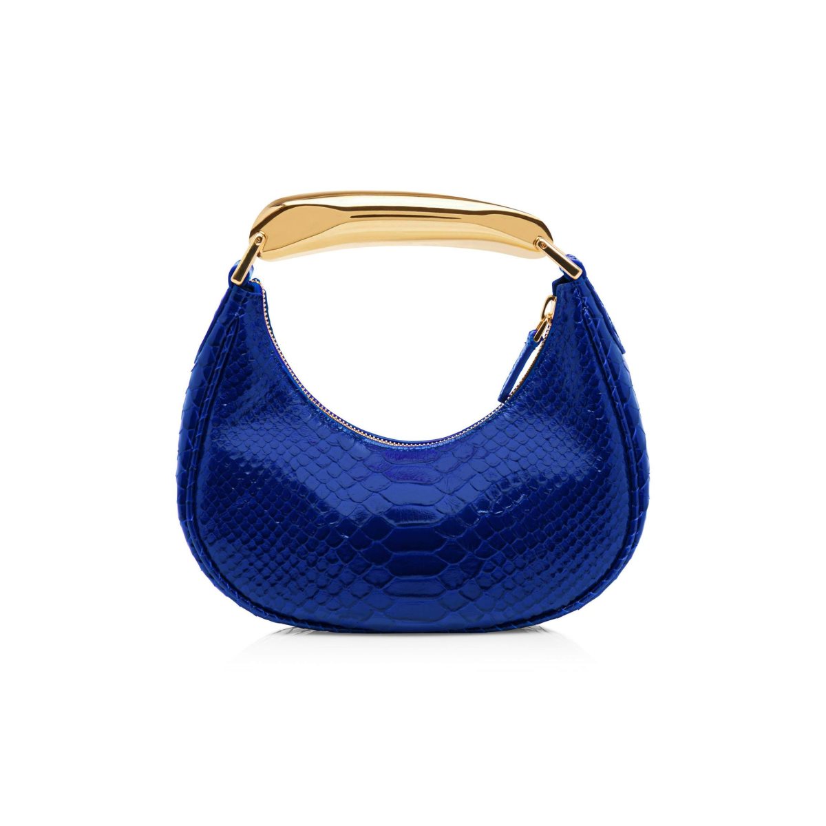 Tom Ford Printed Python Bianca Mini Hobo Axelväska Dam Blå | 148HARZVB