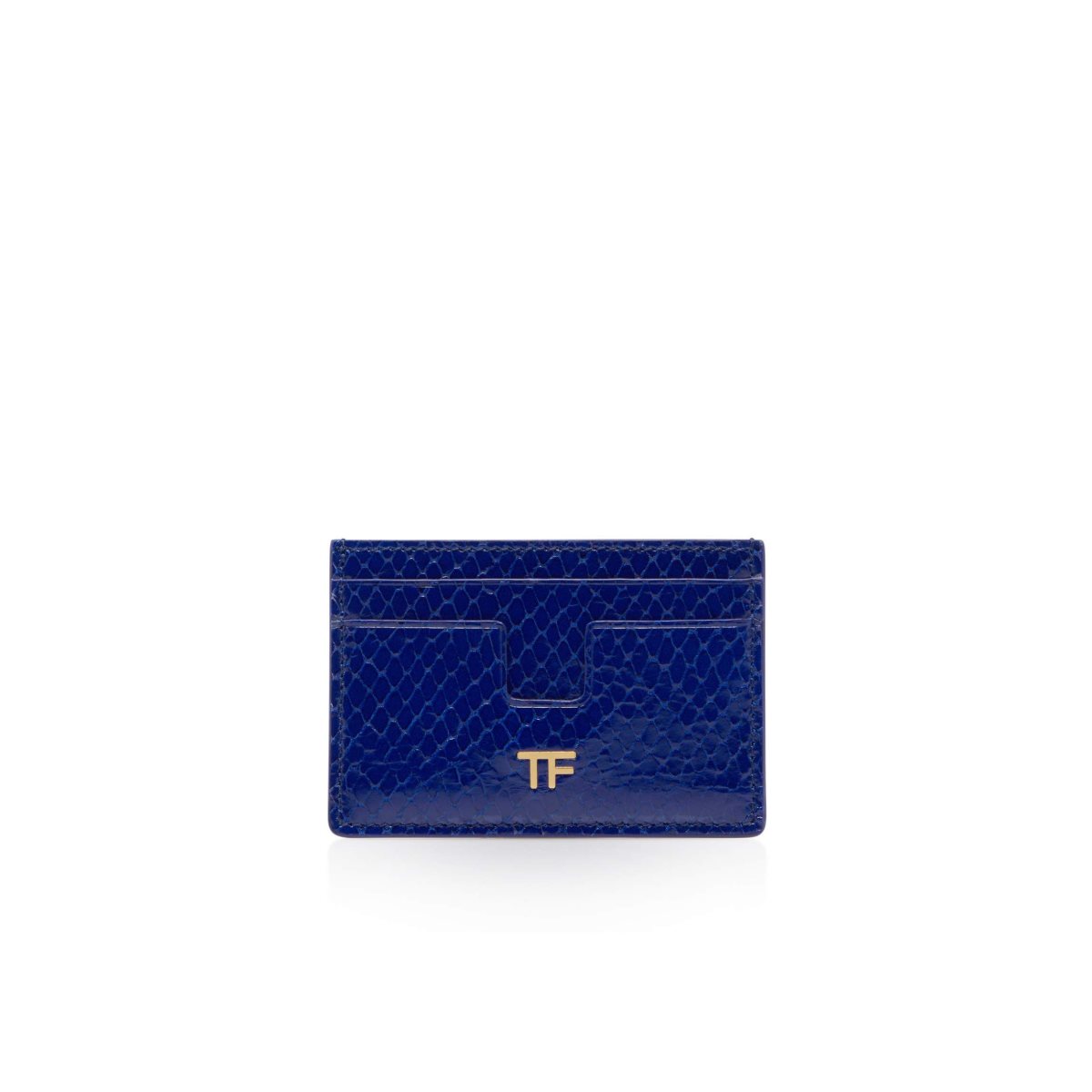 Tom Ford Printed Python Klassiska Tf Card Holder Liten Plånbok Dam Blå | 490HJWODP