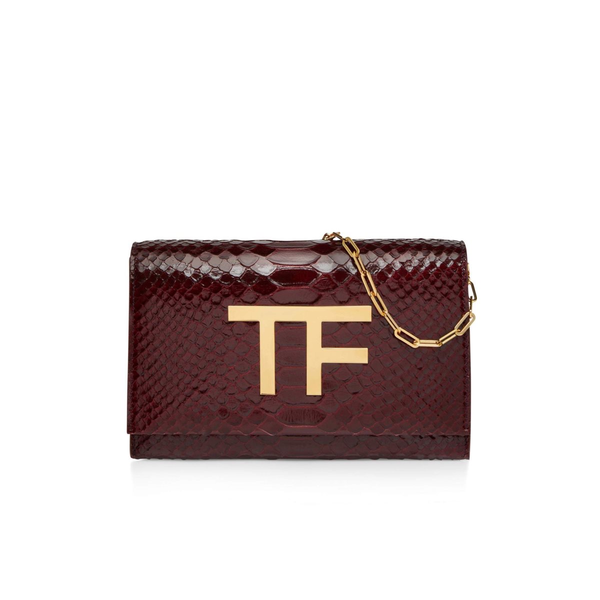 Tom Ford Python Evening Tf Disco Clutch Väska Dam Mörkrosa | 289PXLYEZ