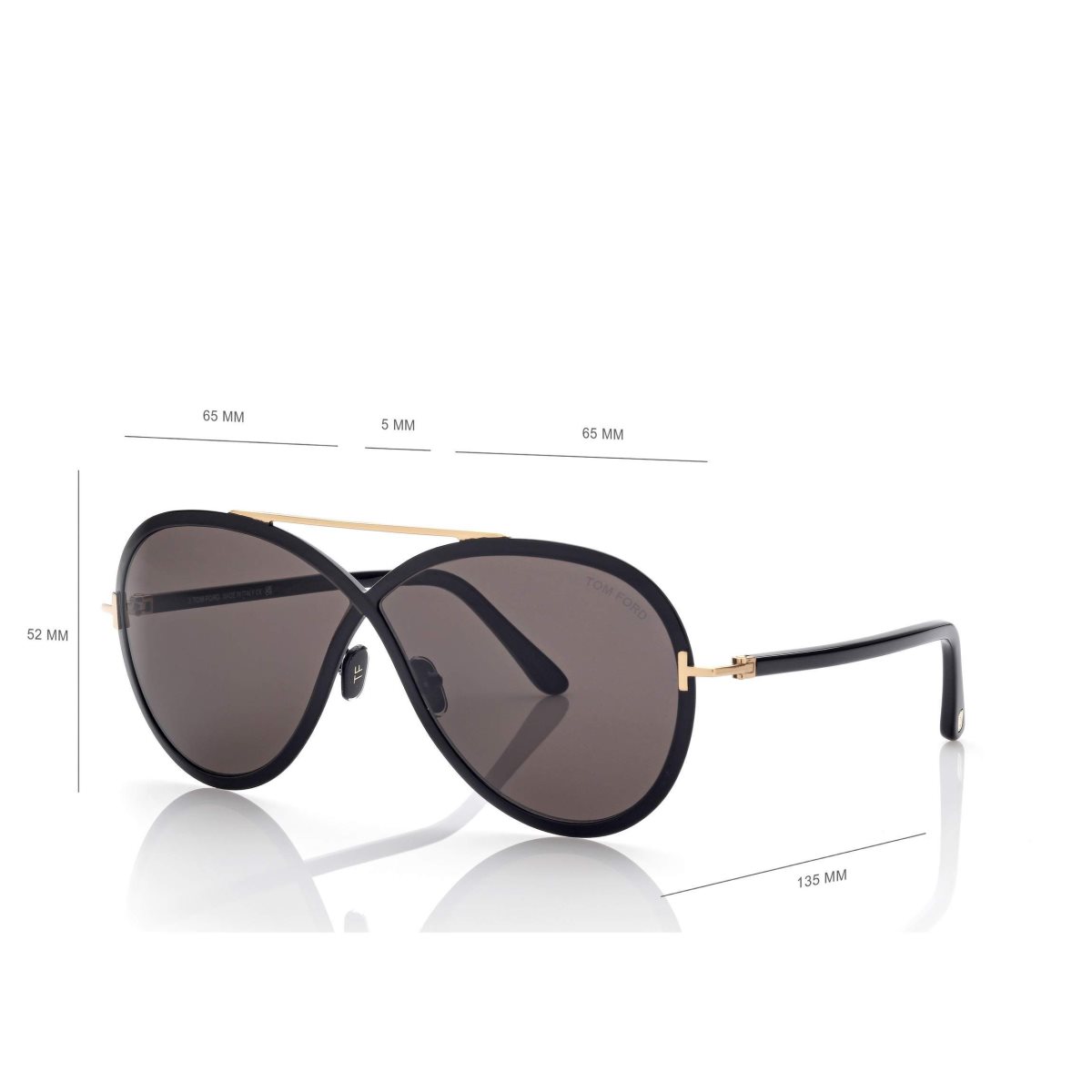 Tom Ford Rickie Solglasögon Dam Svarta | 805BLQRCW