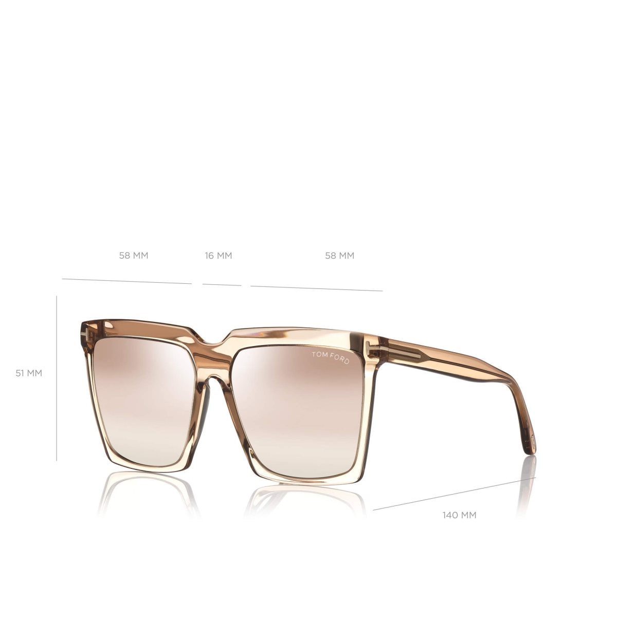 Tom Ford Sabrina Solglasögon Dam Beige | 023LFXJZH