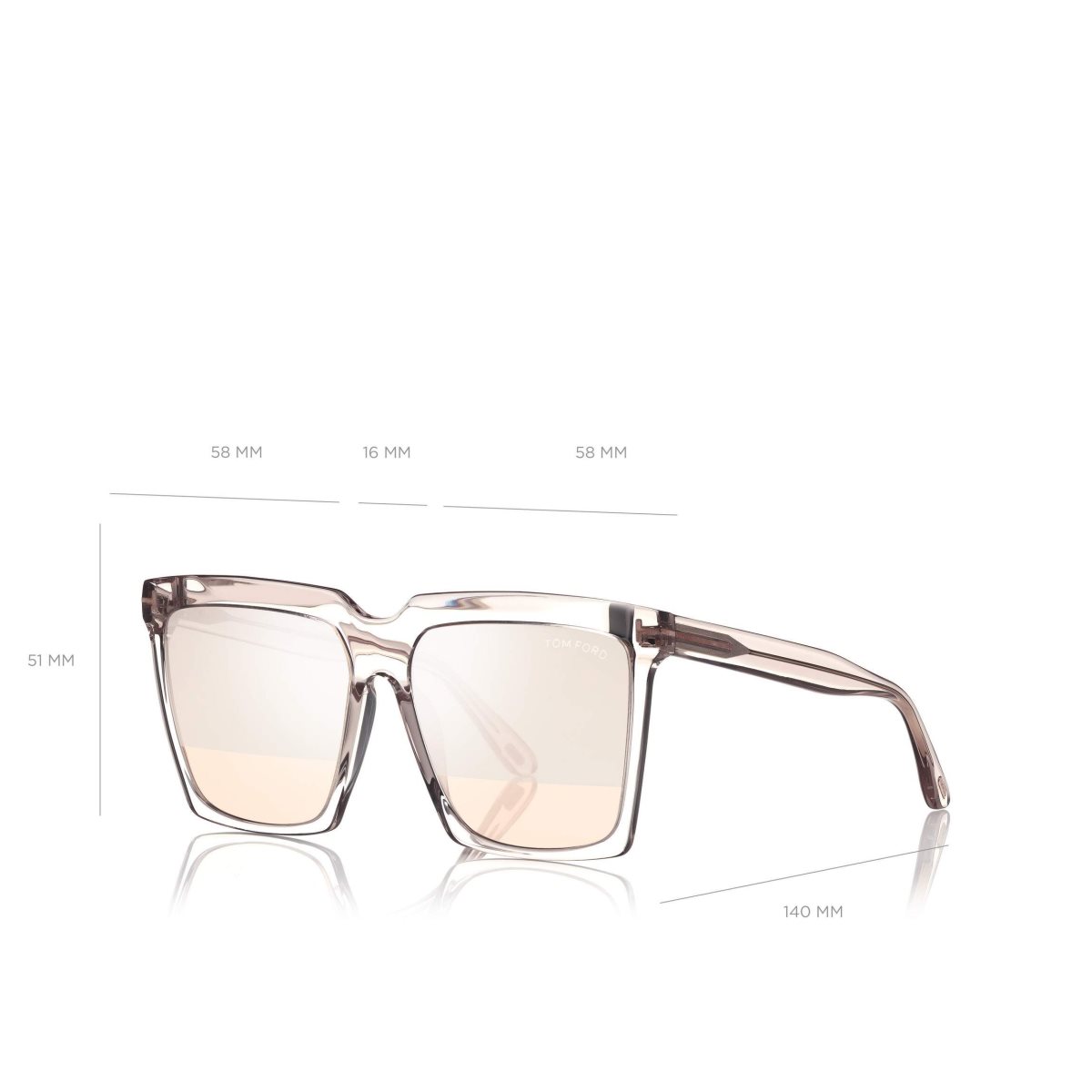 Tom Ford Sabrina Solglasögon Dam Rosa | 936DKXCNJ