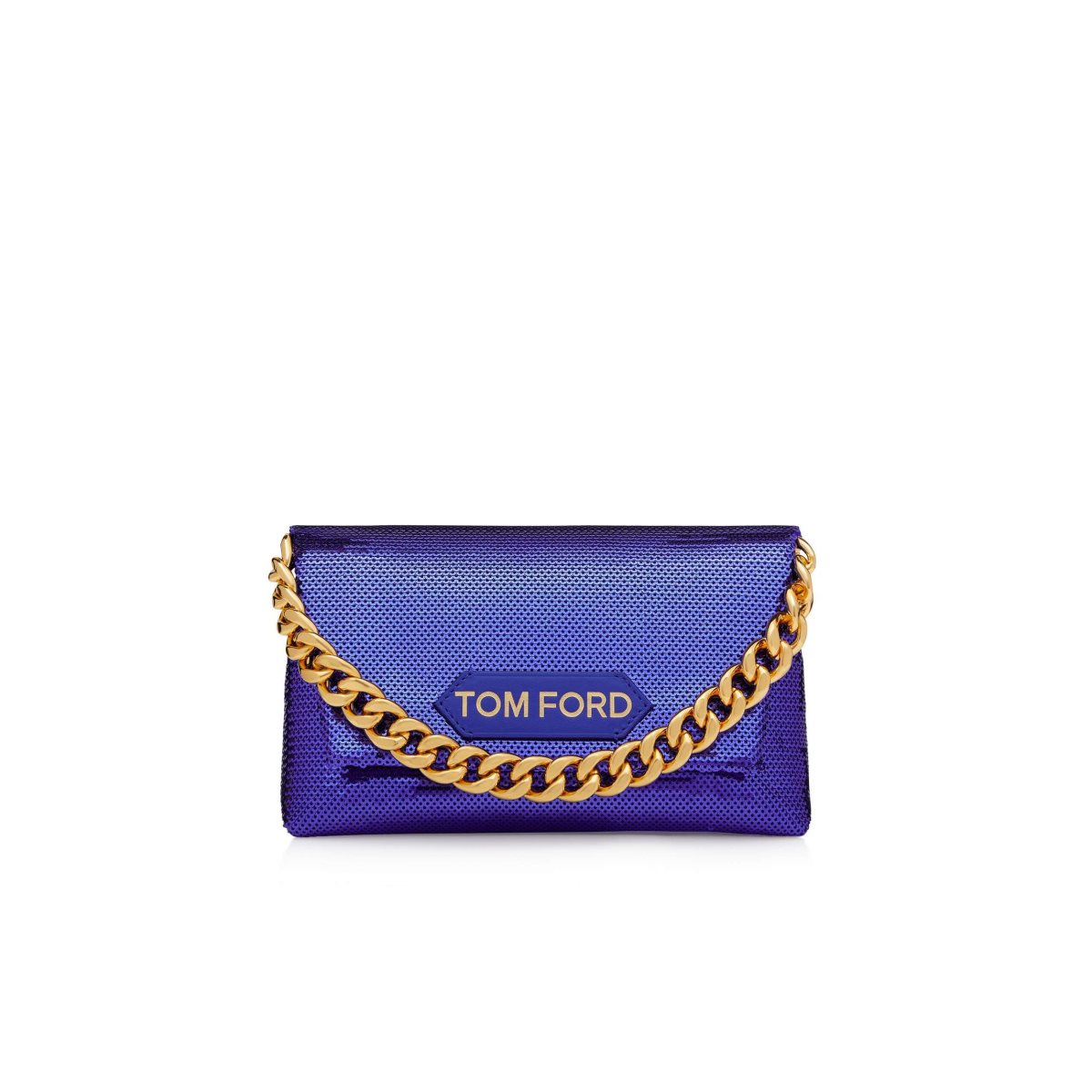 Tom Ford Sequin Embroidery Label Clutch Väska Dam Ocean | 307WOQSVT