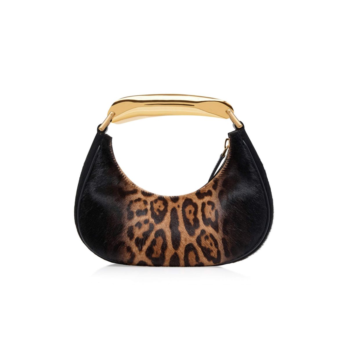 Tom Ford Shaded Calf Hair Animalier Bianca Mini Hobo Crossbody Väska Dam Beige Svarta | 049JGVHKP