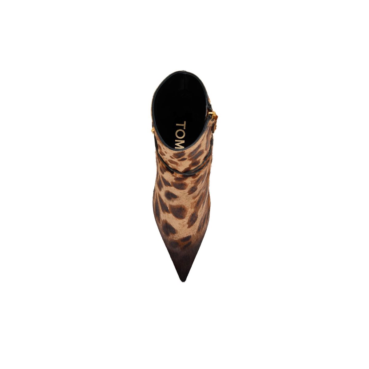 Tom Ford Shaded Hair Calf Animalier Padlock Stövlar Dam Bruna Svarta | 619QRBJGA