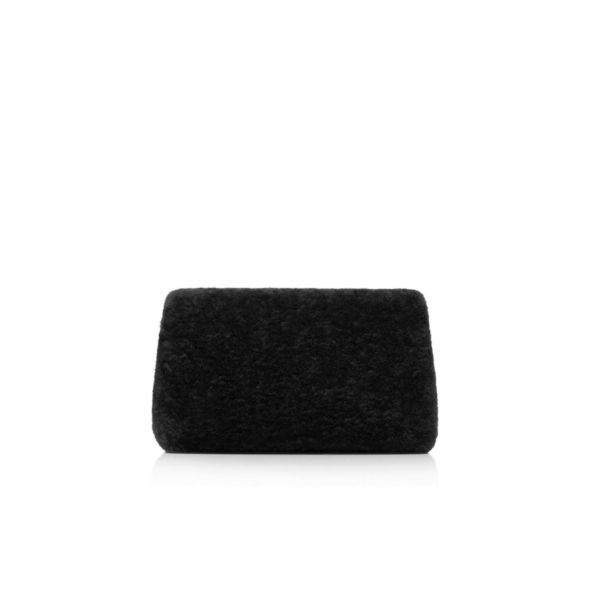 Tom Ford Shearling Label Clutch Väska Dam Svarta | 350JRKYZN