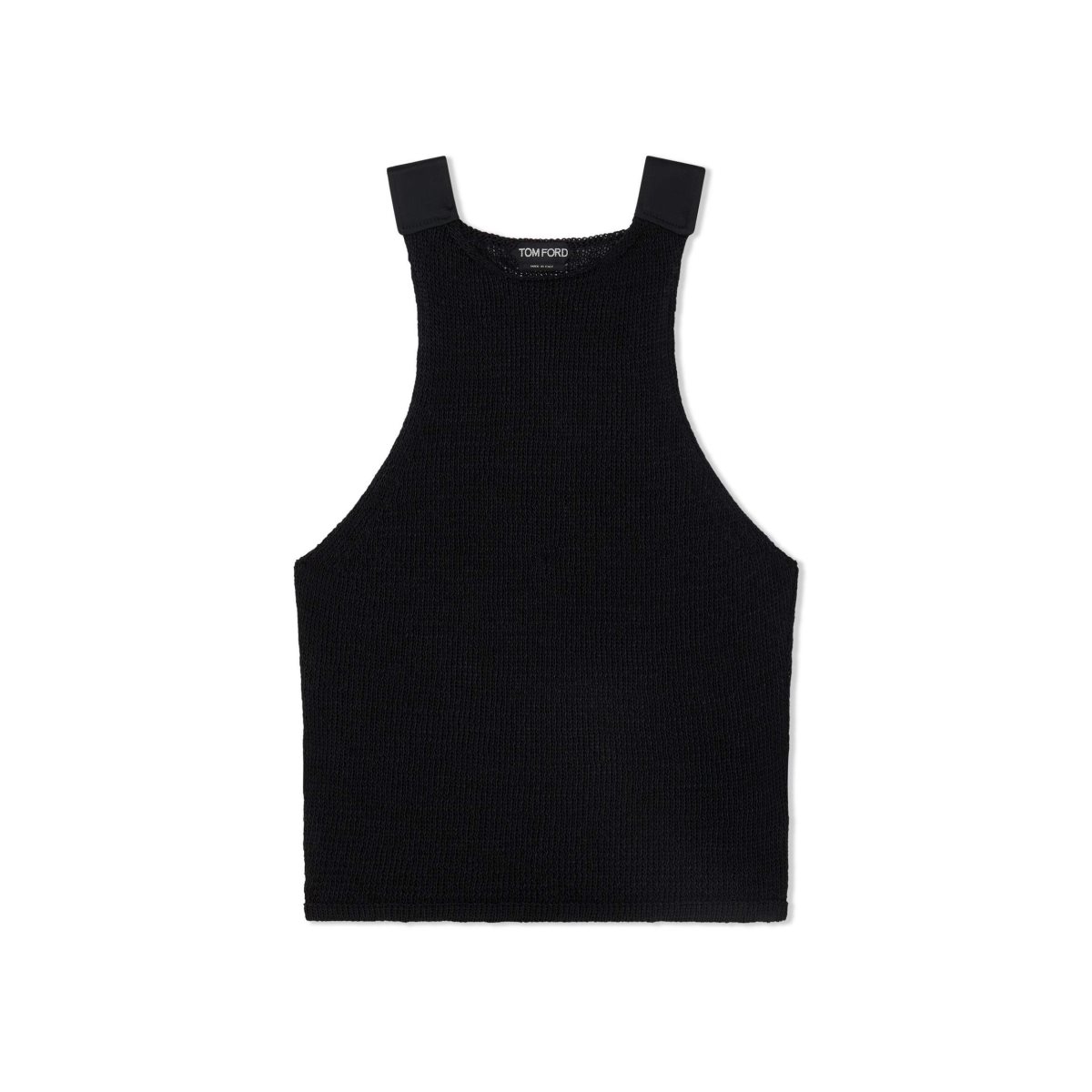 Tom Ford Shiny Rafia Tank Top Stickat Dam Svarta | 864TLAEYJ