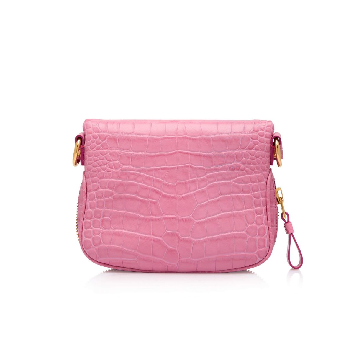 Tom Ford Shiny Stamped Crocodile Läder Jennifer Mini Axelväska Dam Rosa | 015TCSQBX