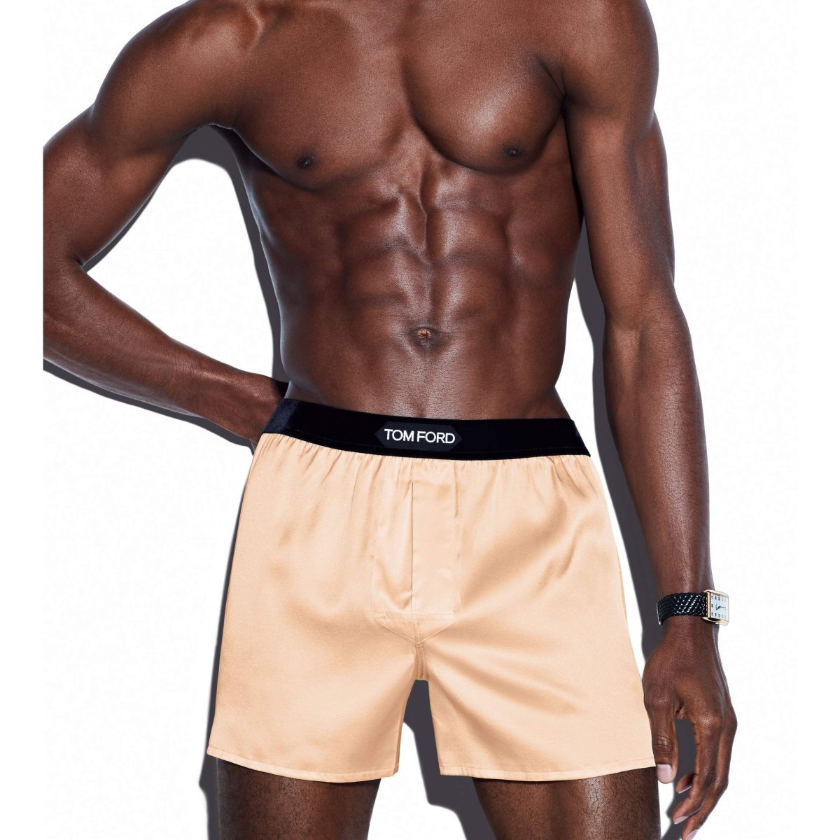 Tom Ford Silk Boxer Kalsonger Herr Ljusgula | 243YSQIBE