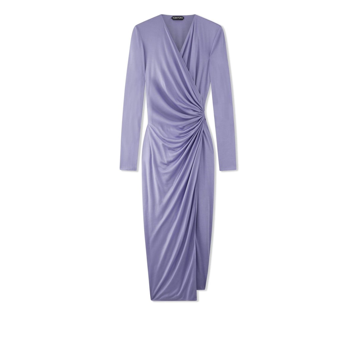 Tom Ford Silk Jersey Wrap Klänning Dam Lila | 610FDZCJH