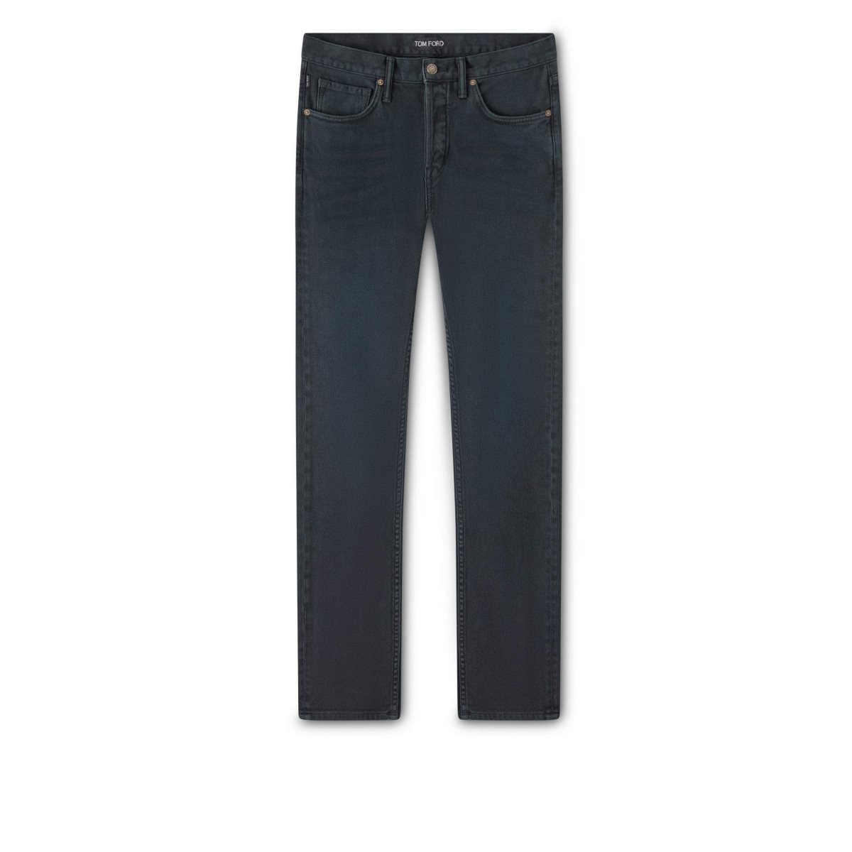 Tom Ford Slim Fit Bomull Twill Jeans Herr Svarta | 678JZGCVK