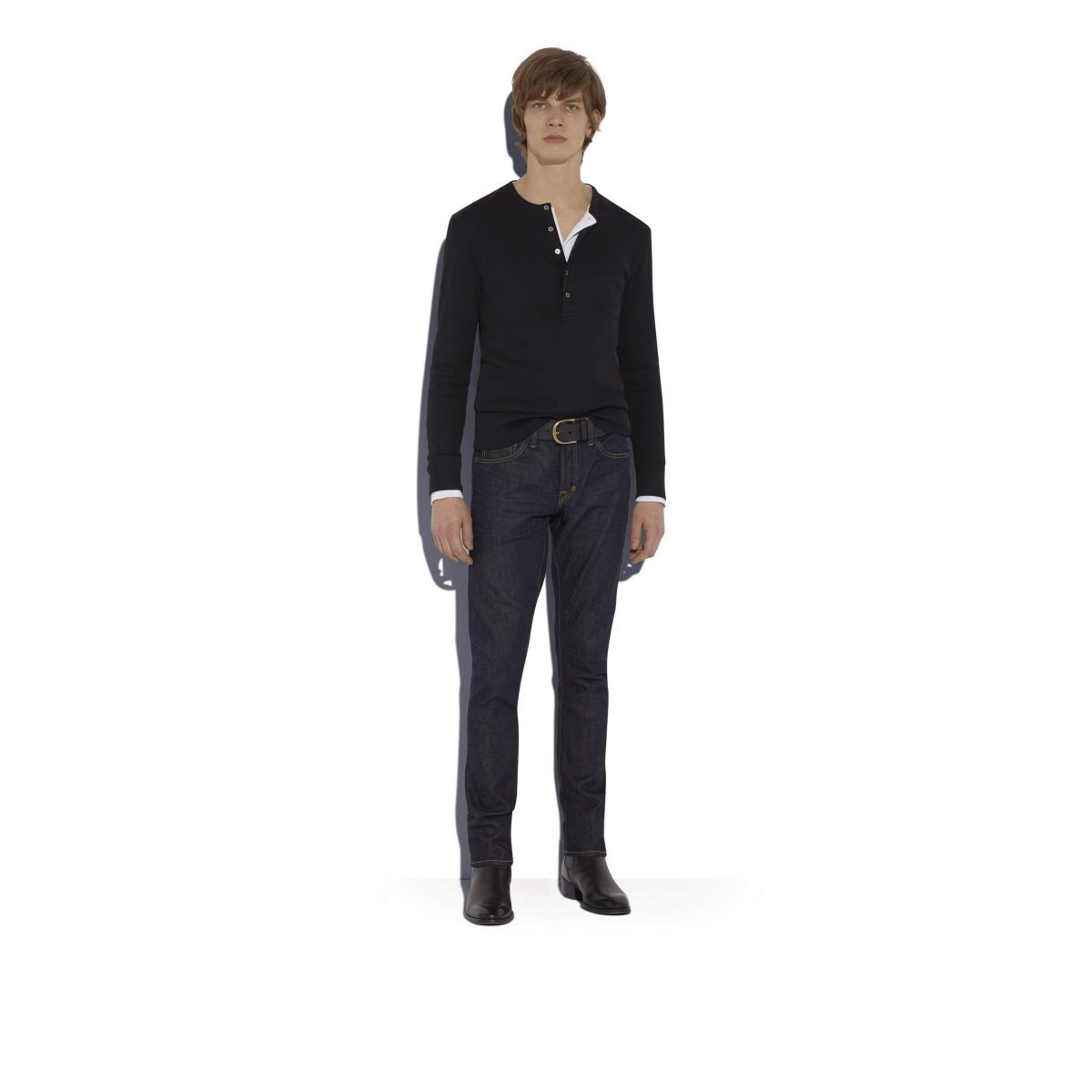 Tom Ford Slim Fit Stretch Japanese Selvedge Jeans Herr Marinblå | 263MJLOVZ