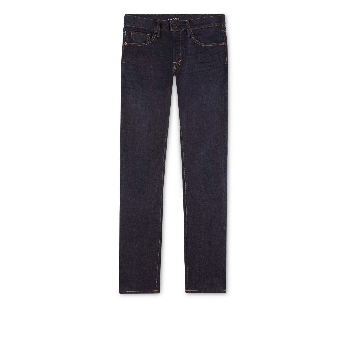 Tom Ford Slim Fit Stretch Japanese Selvedge Jeans Herr Marinblå | 263MJLOVZ