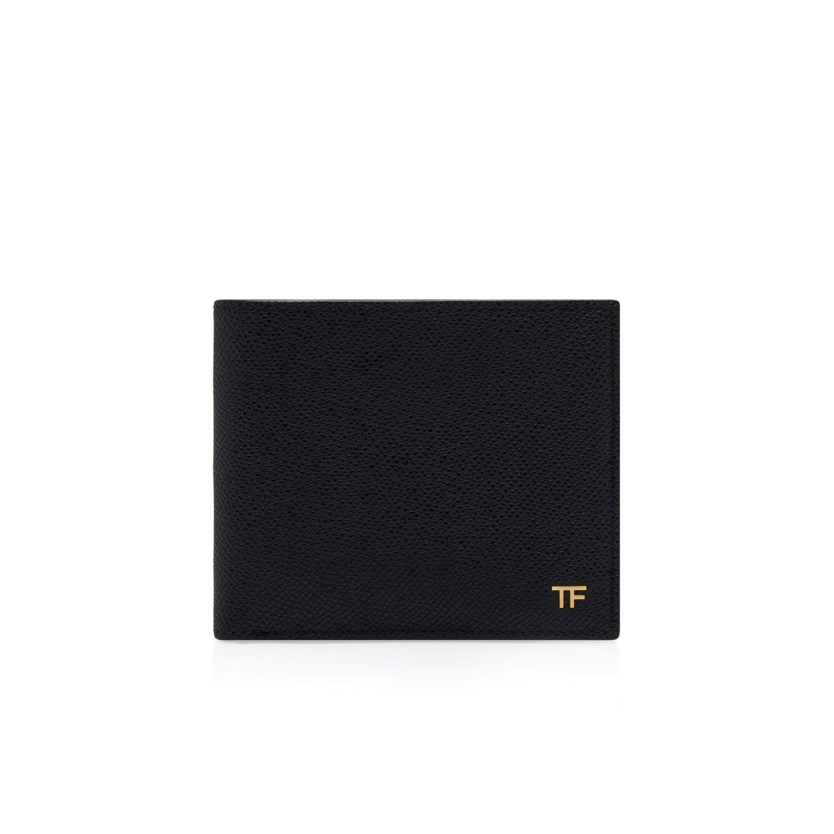 Tom Ford Small Grain Läder Bifold Wallet Liten Plånbok Herr Svarta | 570JRWCBG