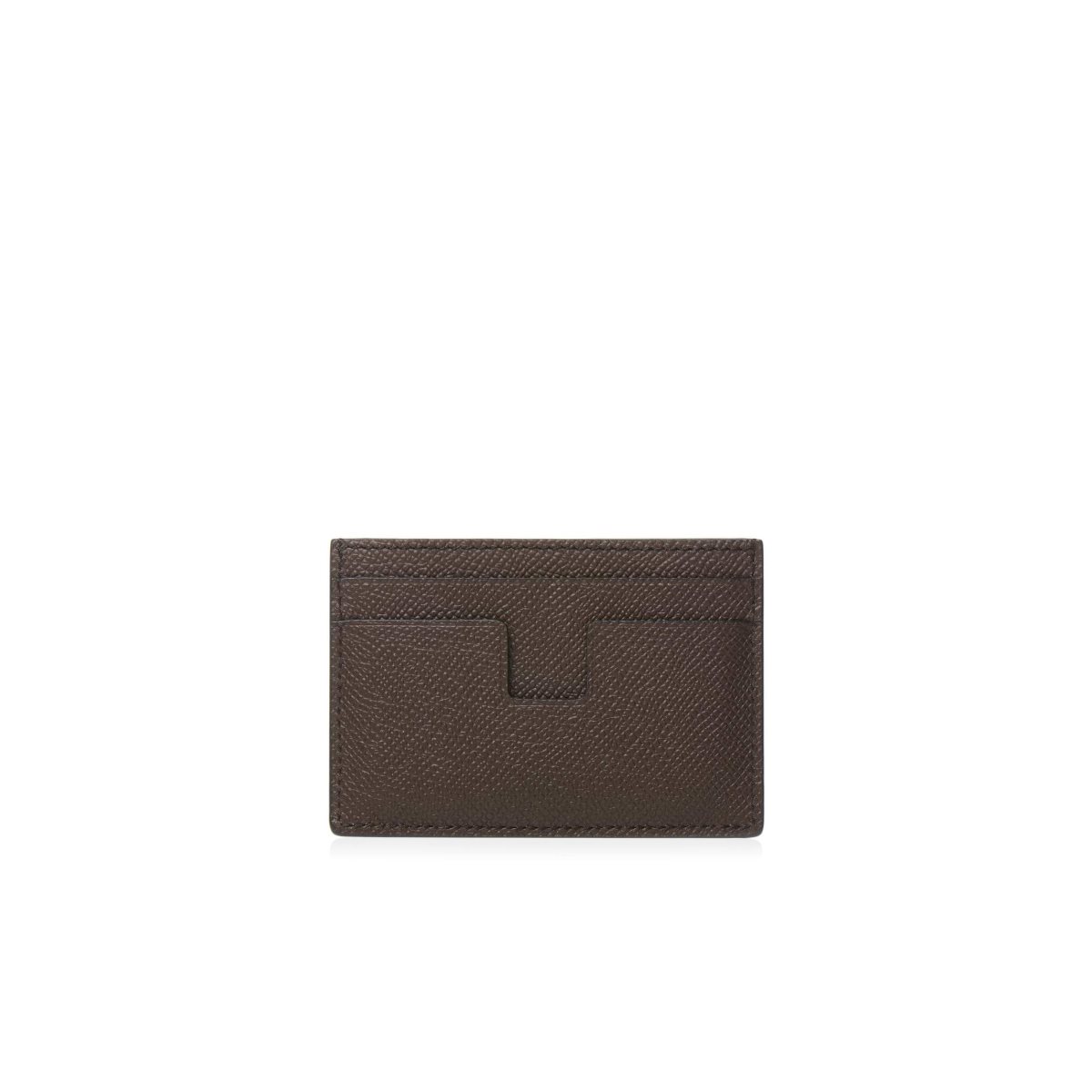 Tom Ford Small Grain Läder Cardholder Liten Plånbok Herr Bruna | 645IQJOLC