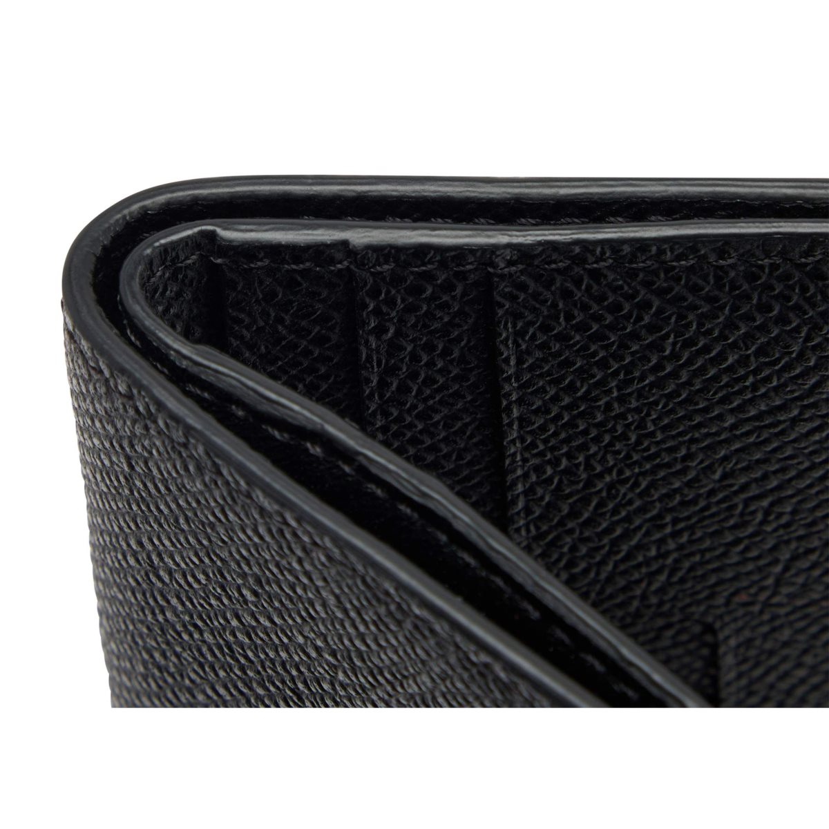 Tom Ford Small Grain Läder Folding Cardholder Liten Plånbok Herr Svarta | 496SPTGOU