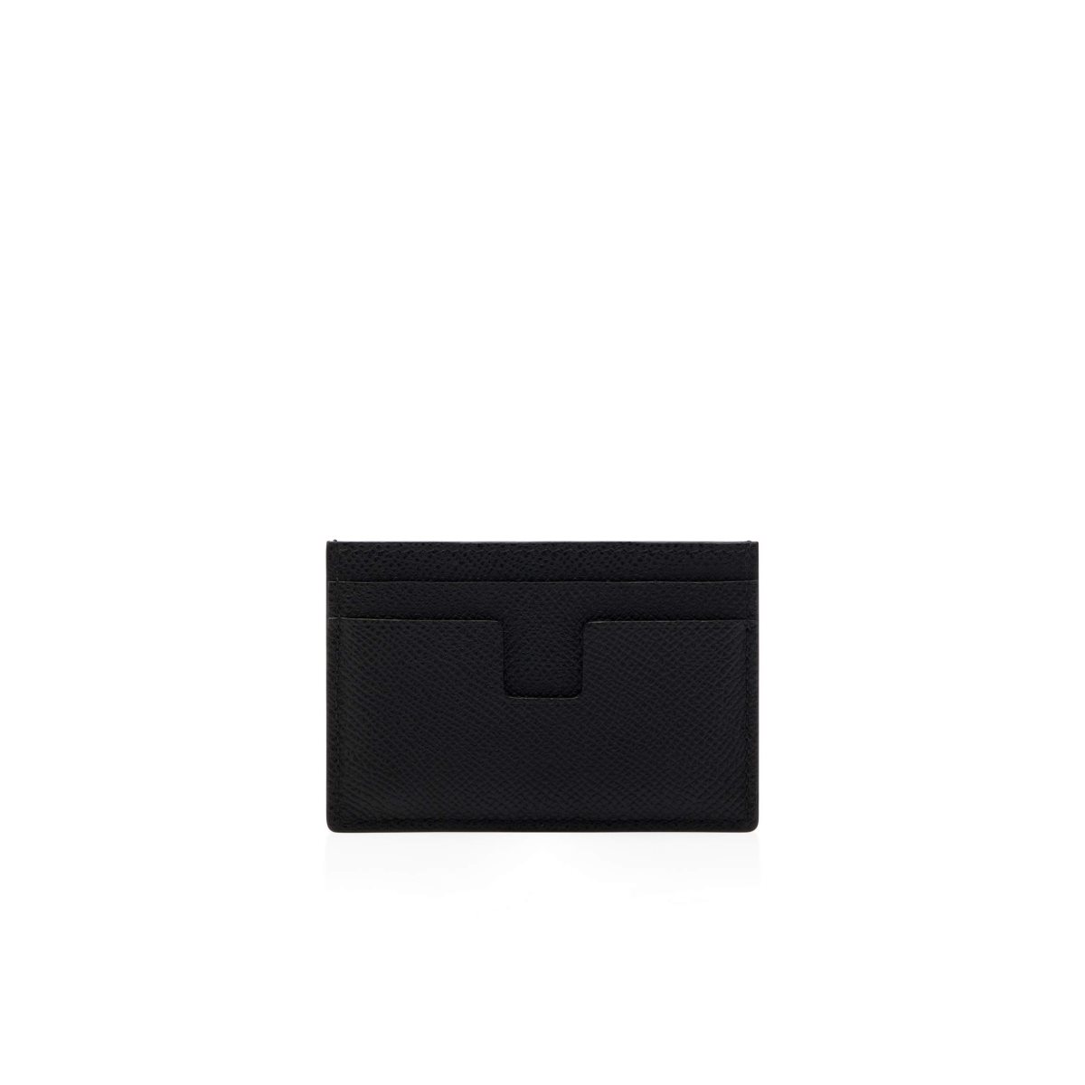 Tom Ford Small Grain Läder Klassiska Cardholder Liten Plånbok Herr Svarta | 086SMZXIP