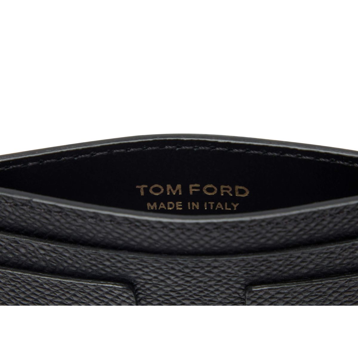 Tom Ford Small Grain Läder Klassiska Cardholder Liten Plånbok Herr Svarta | 086SMZXIP