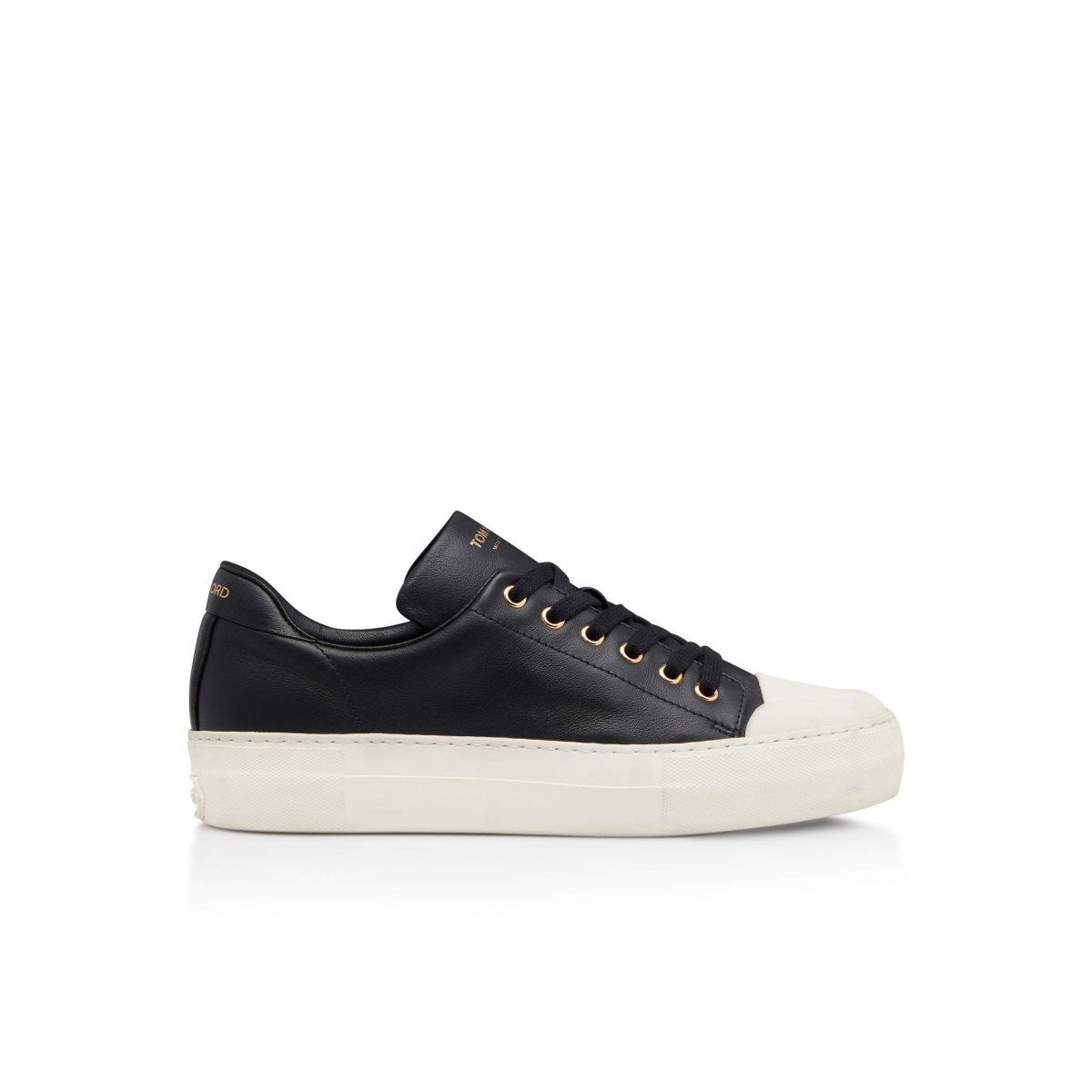 Tom Ford Smooth Läder City Low Tops Sneakers Dam Svarta | 170DOTIFY