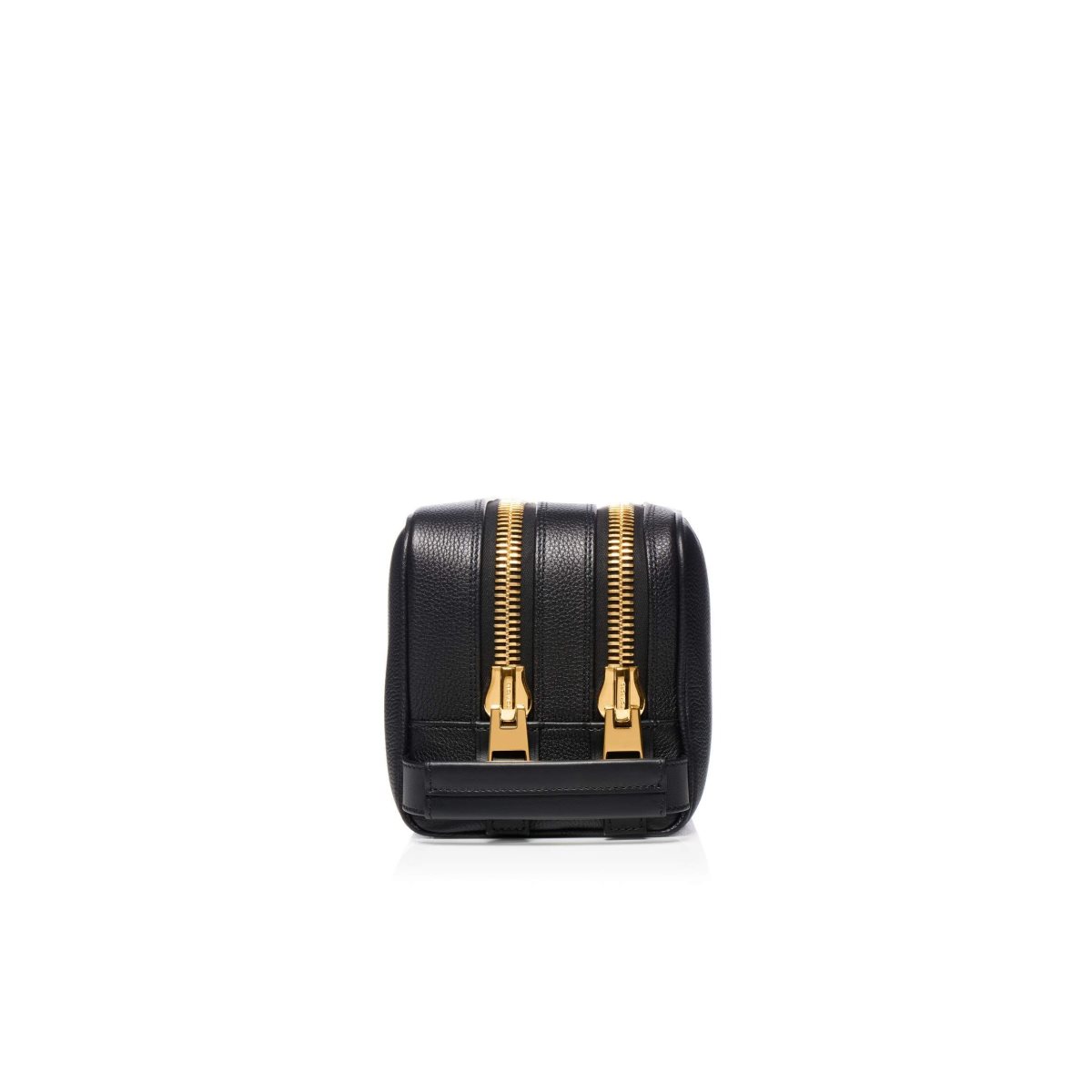 Tom Ford Soft Grain Läder Buckley Double Zip Dopp Kit Liten Plånbok Herr Svarta | 014SKNJDM