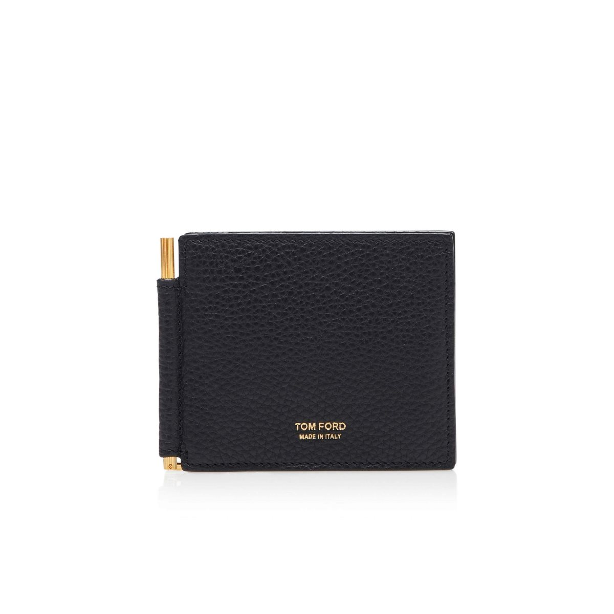 Tom Ford Soft Grain Läder Money Clip Wallet Liten Plånbok Herr Svarta | 168FTZPKG