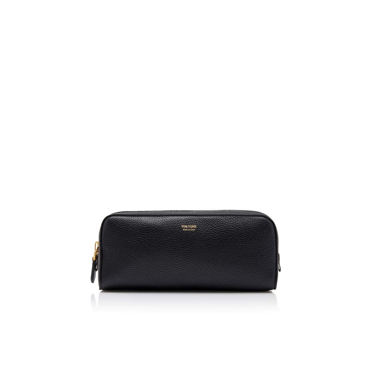 Tom Ford Soft Grain Läder Toiletry Case Liten Plånbok Herr Svarta | 796PLVCXD