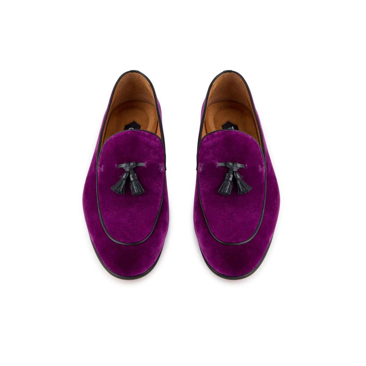 Tom Ford Soft Velvet Liam Tassel Loafers Herr Lila | 745BDNAOQ