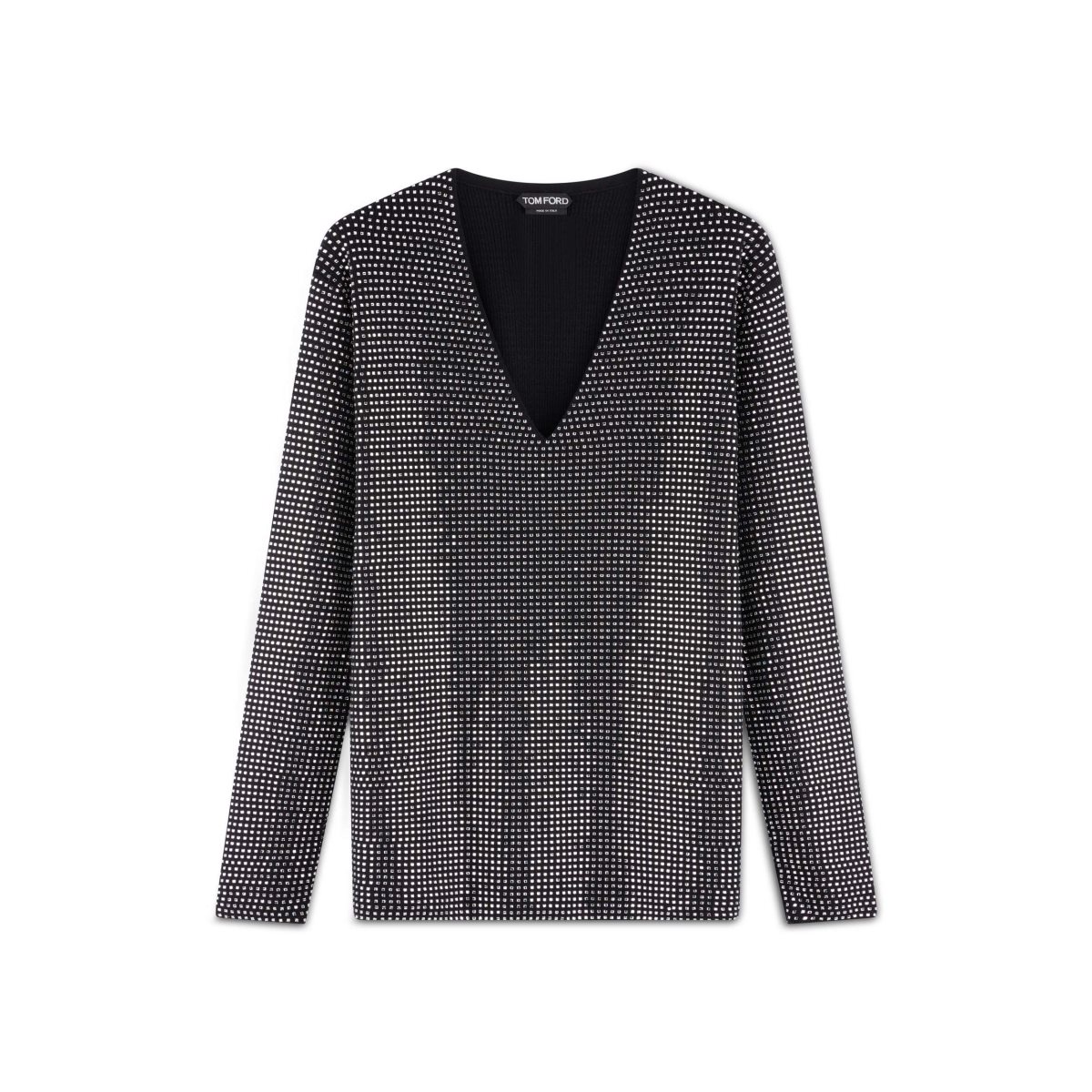 Tom Ford Sparkle Cashmere Slightly Oversize Stickat Dam Svarta | 143GVLEFD