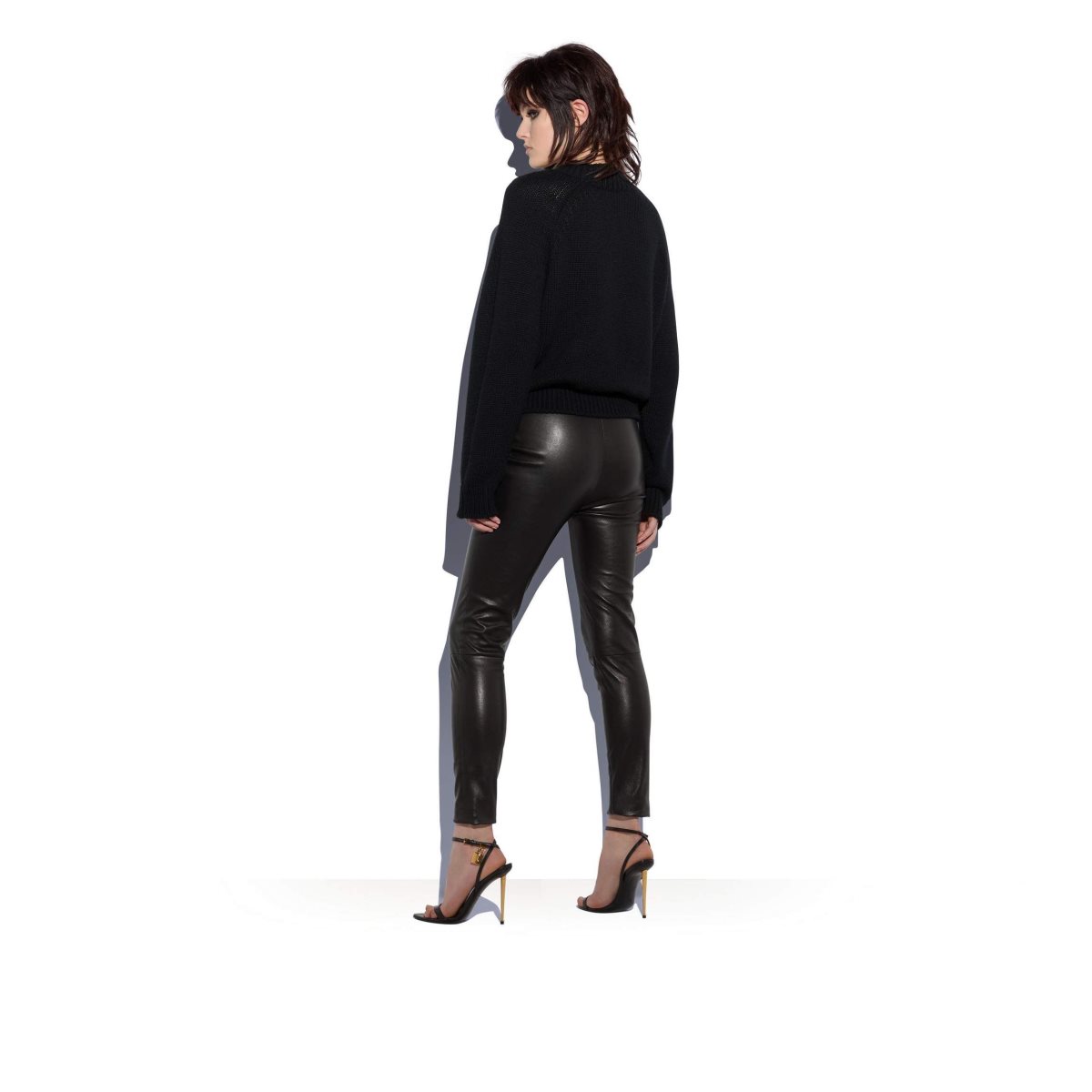 Tom Ford Stretch Plonge Logoed Leggings Byxor Dam Svarta | 720FSIOEU