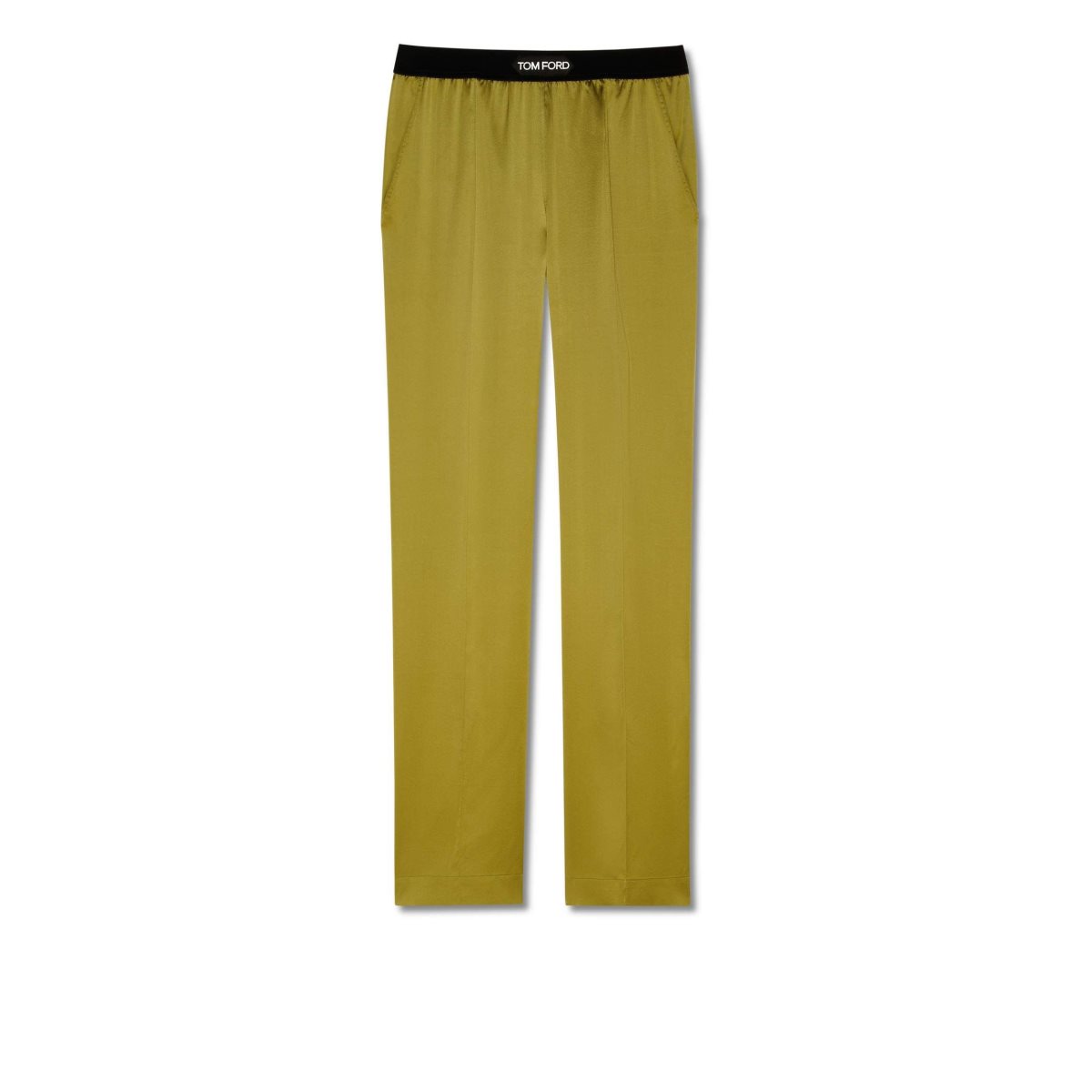 Tom Ford Stretch Silk Satin Pj Pants Byxor Dam Gröna | 158WKFLHO