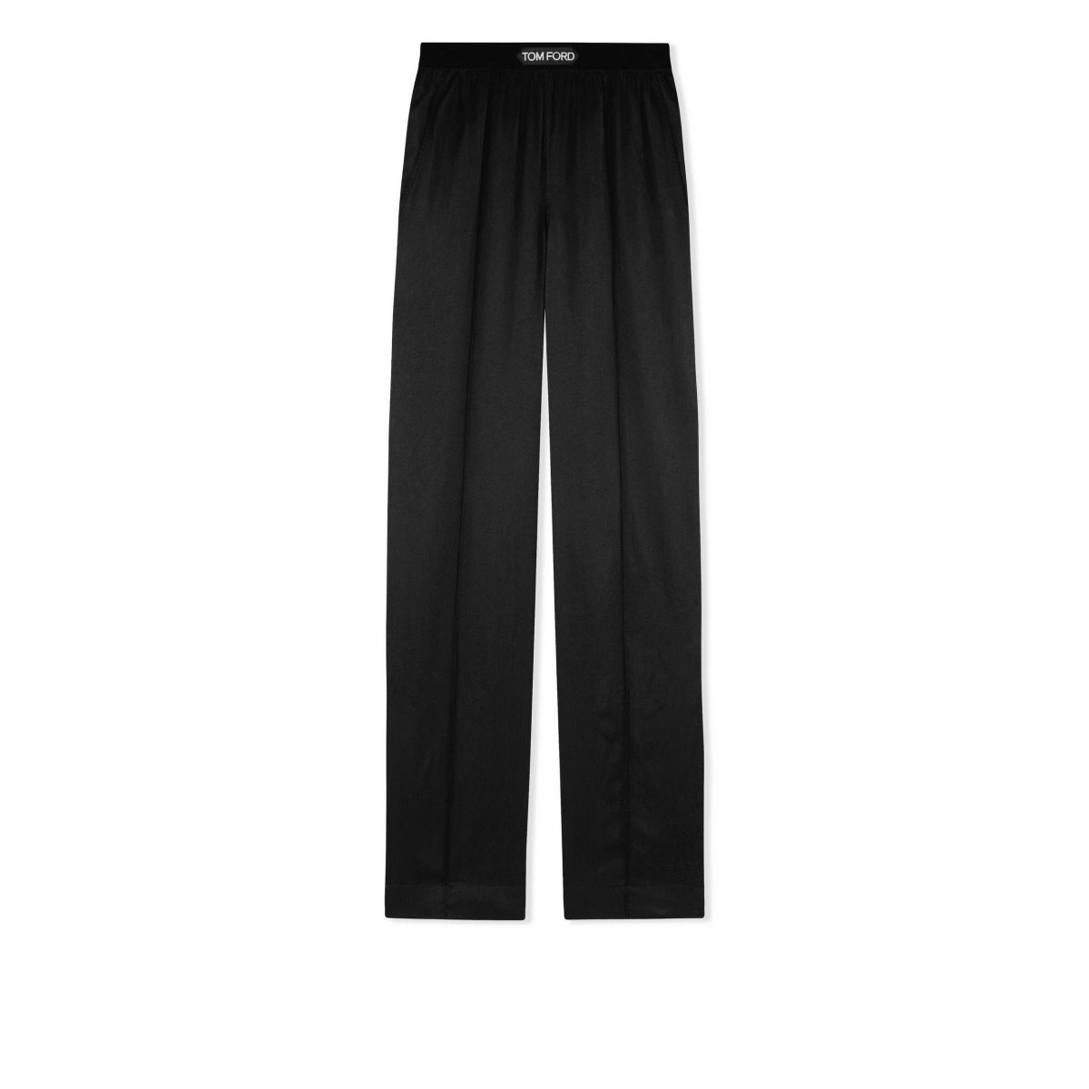 Tom Ford Stretch Silk Satin Pj Pants Byxor Dam Svarta | 541WQFYGZ