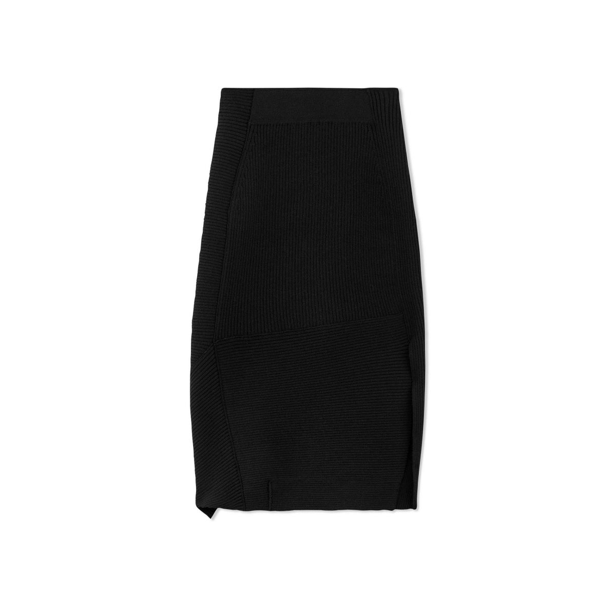 Tom Ford Stretch Ull Rib Asymmetric Kjolar Dam Svarta | 413KELDJC