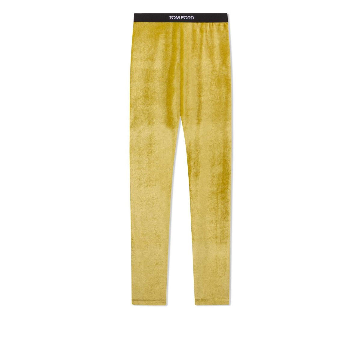 Tom Ford Stretch Velvet Signature Leggings Dam Charteuse Citrine | 934SDVYFG