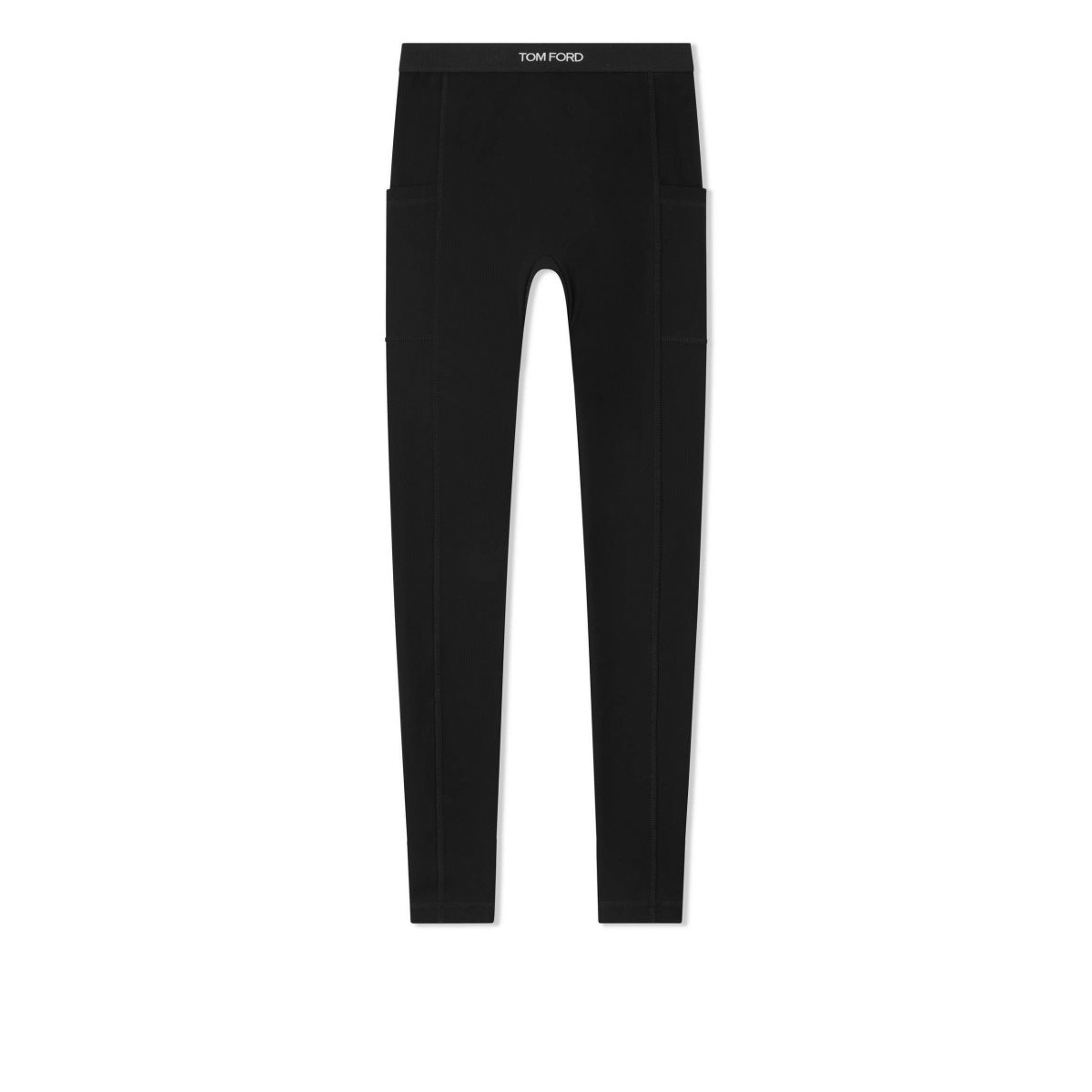 Tom Ford Stretch Viscose Leggings With Side Pockets Byxor Dam Svarta | 329DHMJEU