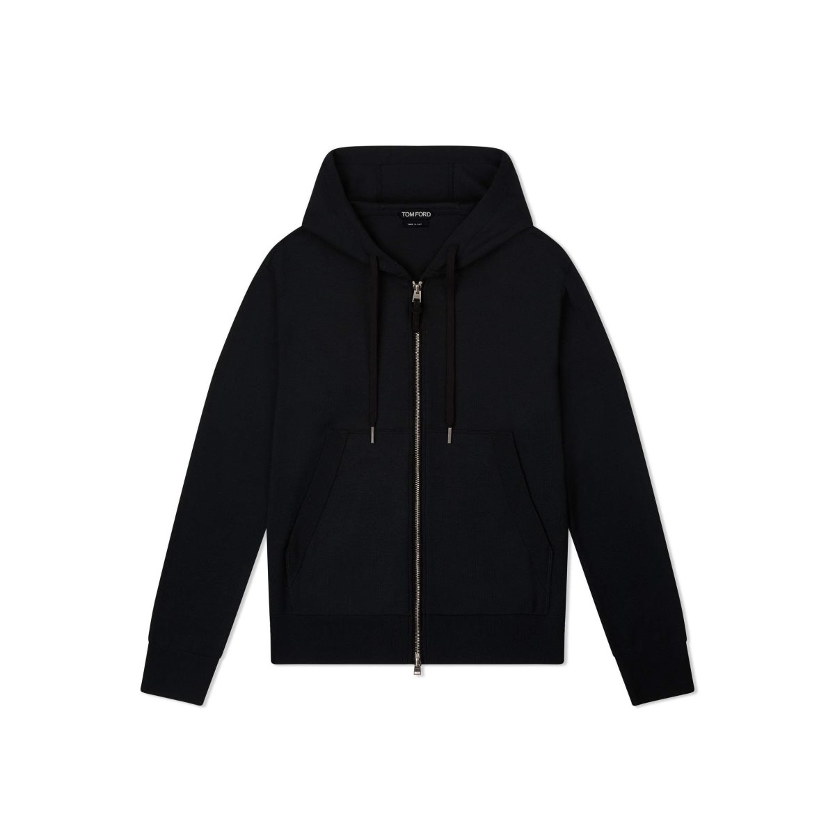 Tom Ford Superfine Merino Hoodie Stickat Herr Svarta | 460DGEIMX