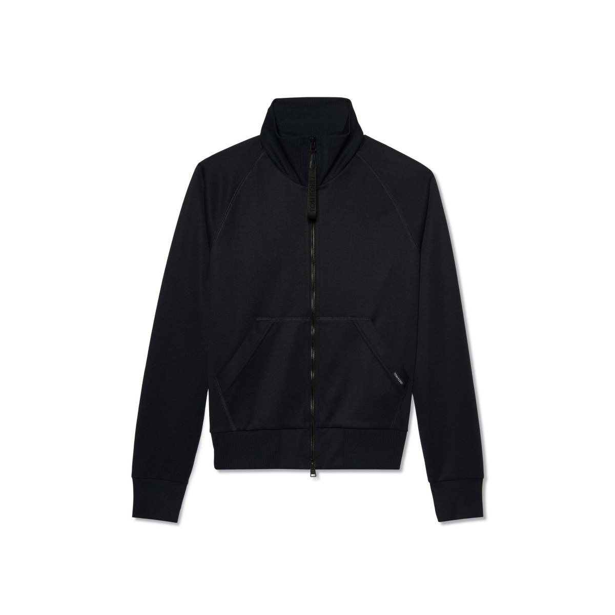 Tom Ford Technical Funnel Neck Stickat Herr Svarta | 842JODEAS