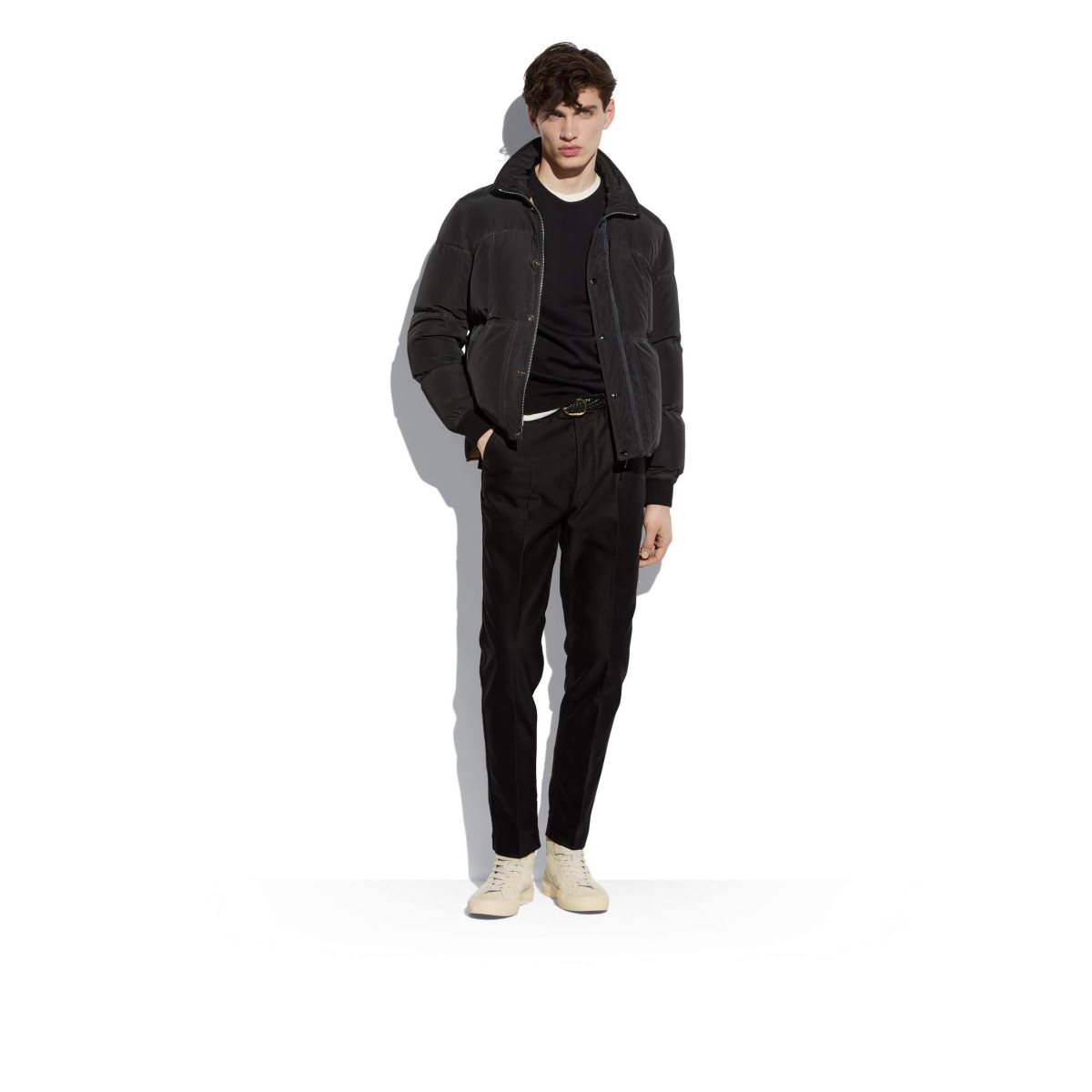 Tom Ford Techno Lätta Down Funnel Blouson Ytterkläder Herr Svarta | 286KVFGUQ