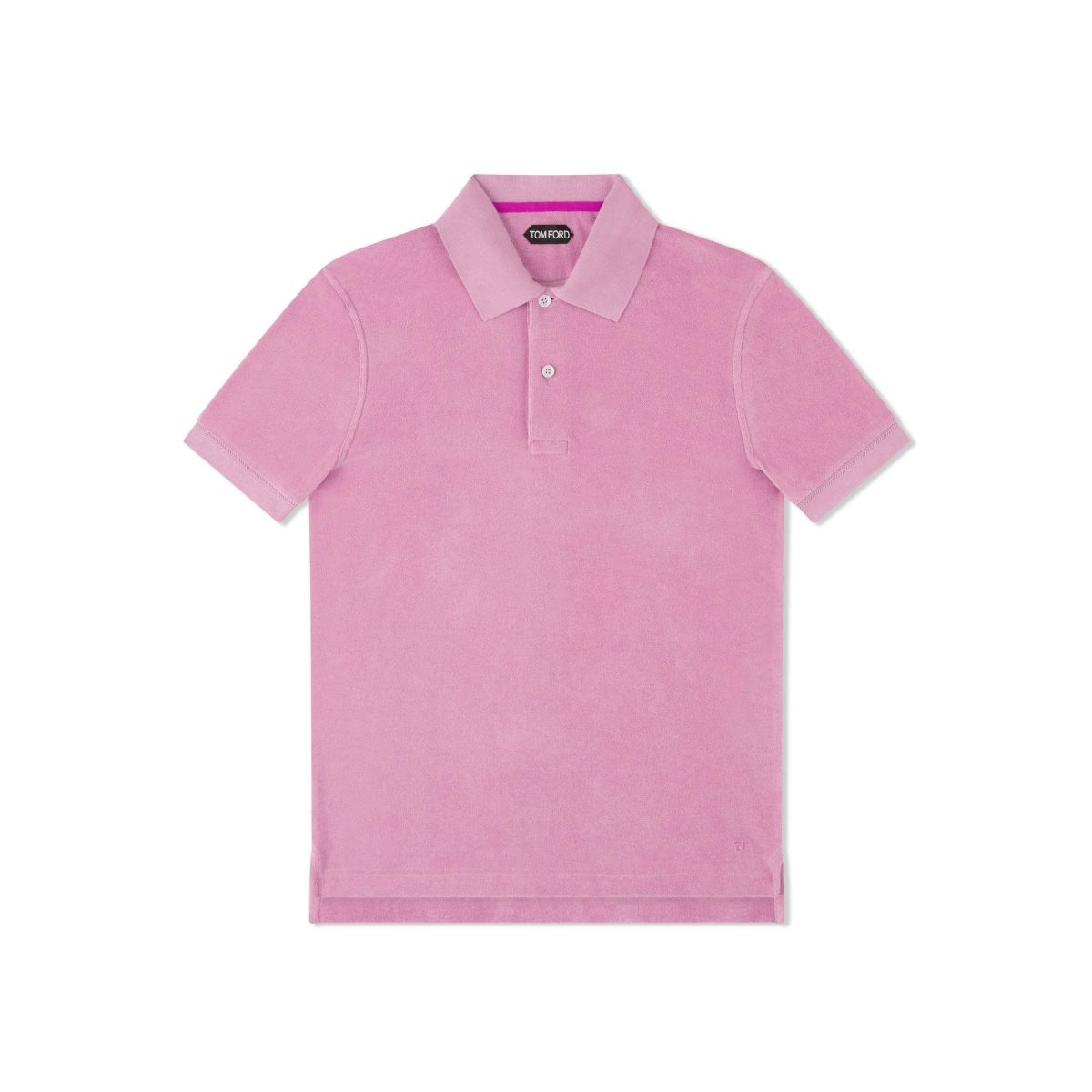 Tom Ford Towelling Polo Stickat Herr Peony | 835HQRXLG