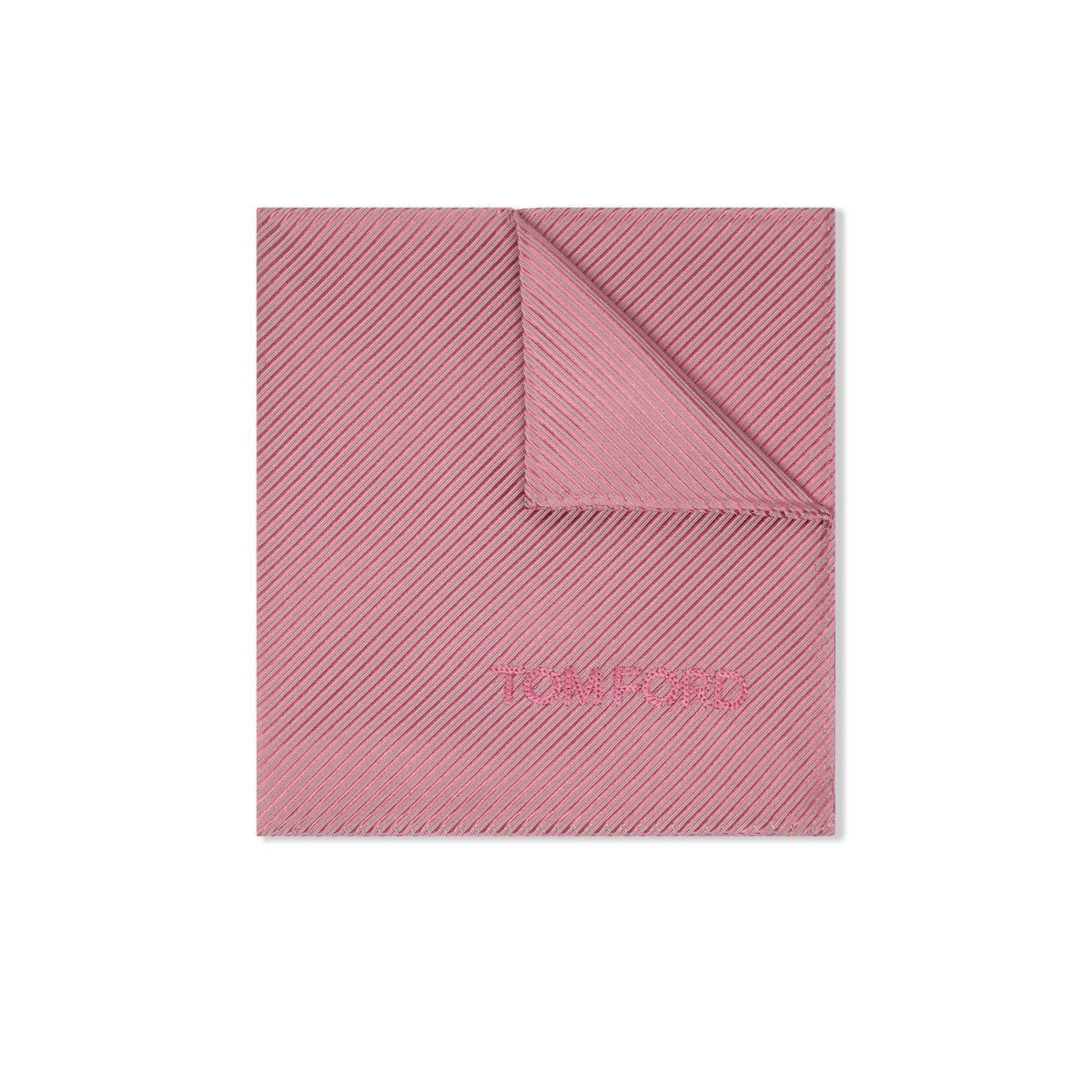 Tom Ford Twill Jacquard Pocket Squares Herr Rosa Rosa | 803HKBWDO