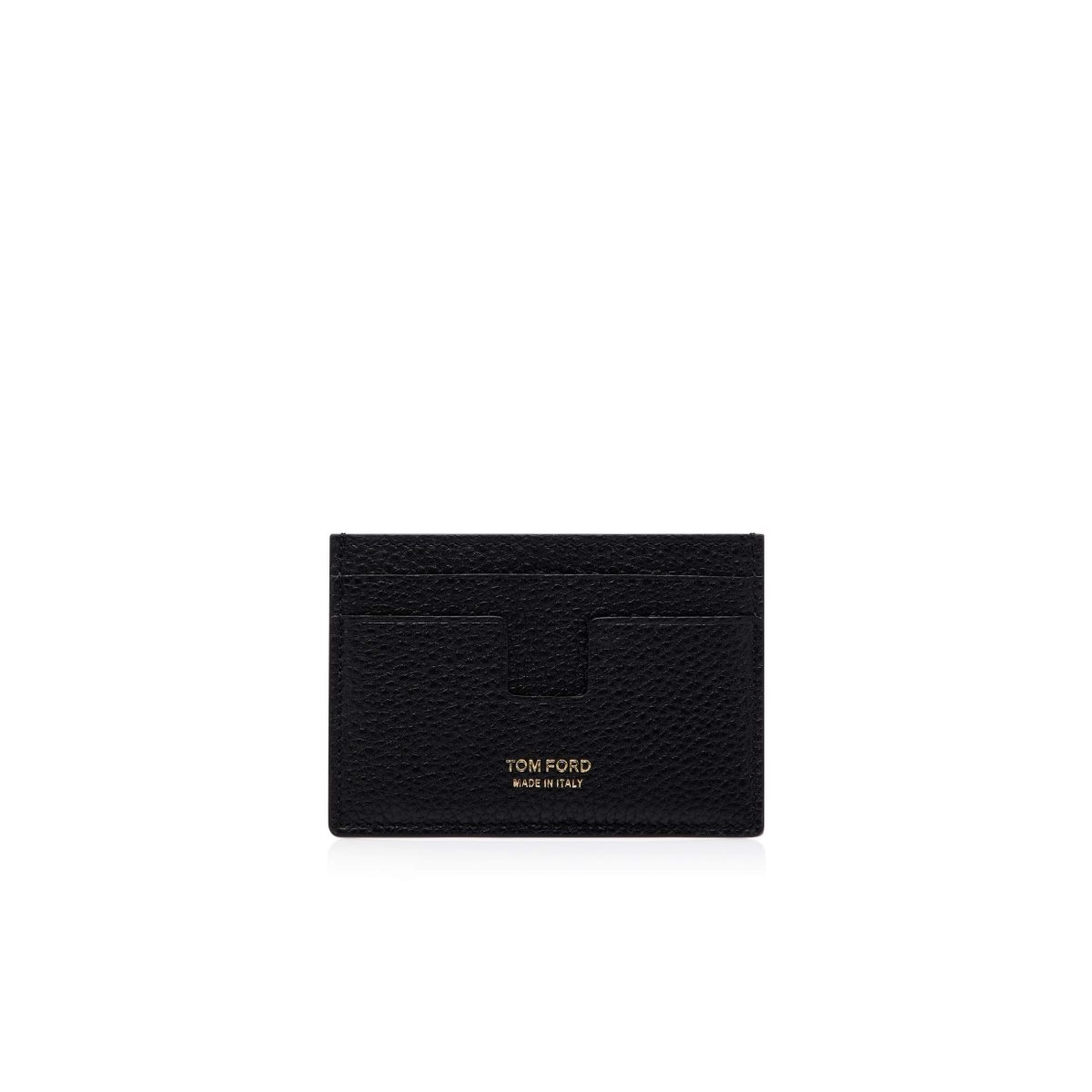 Tom Ford Two-tone Grain Läder Klassiska Cardholder Liten Plånbok Herr Svarta Bruna | 238RPHTMW