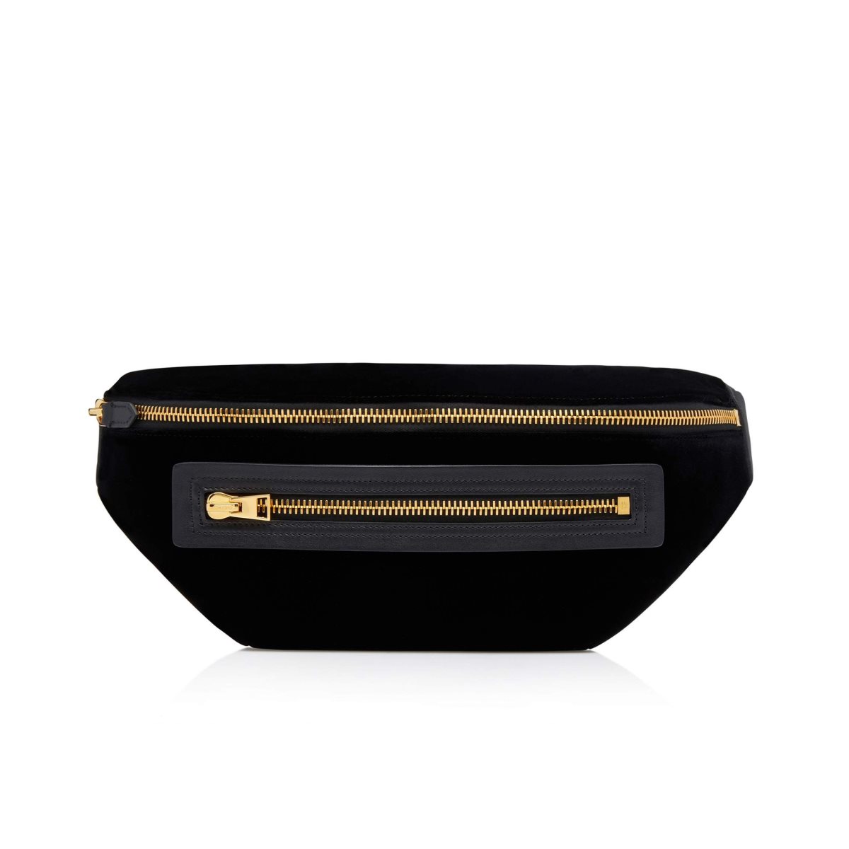 Tom Ford Velvet Buckley Bältesväska Herr Svarta | 527TDNYVS