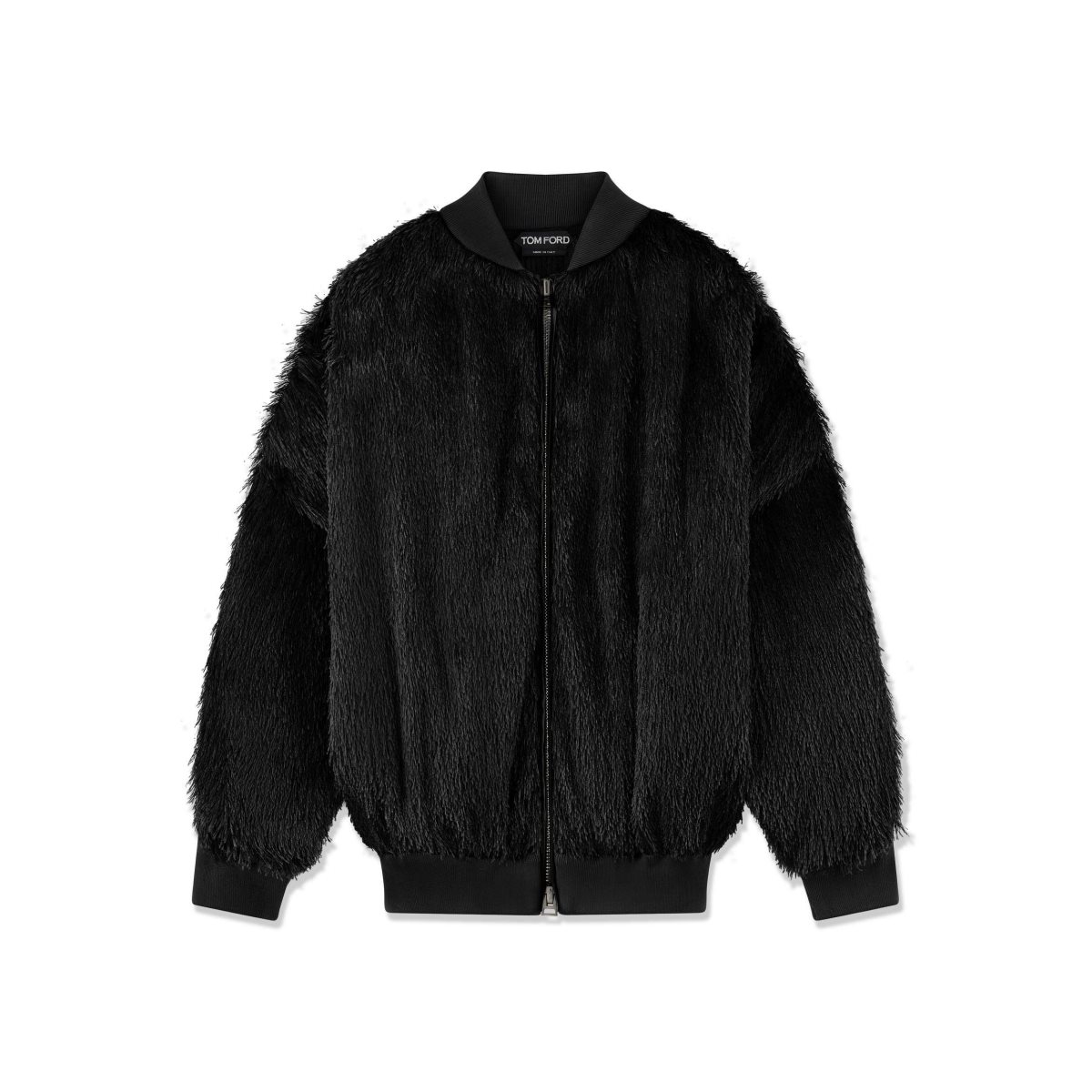 Tom Ford Viscose \'Fur\' Bomber Ytterkläder Dam Svarta | 893MYVSLF