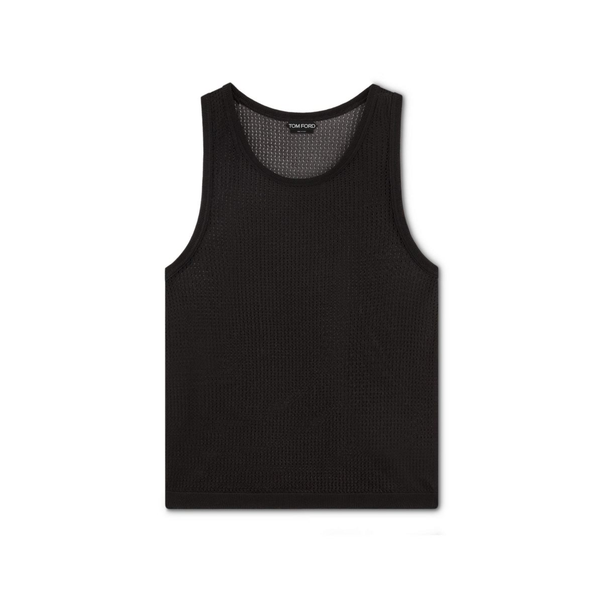 Tom Ford Viscose Pointelle Tank Blast Dam Svarta | 074EUIKFY