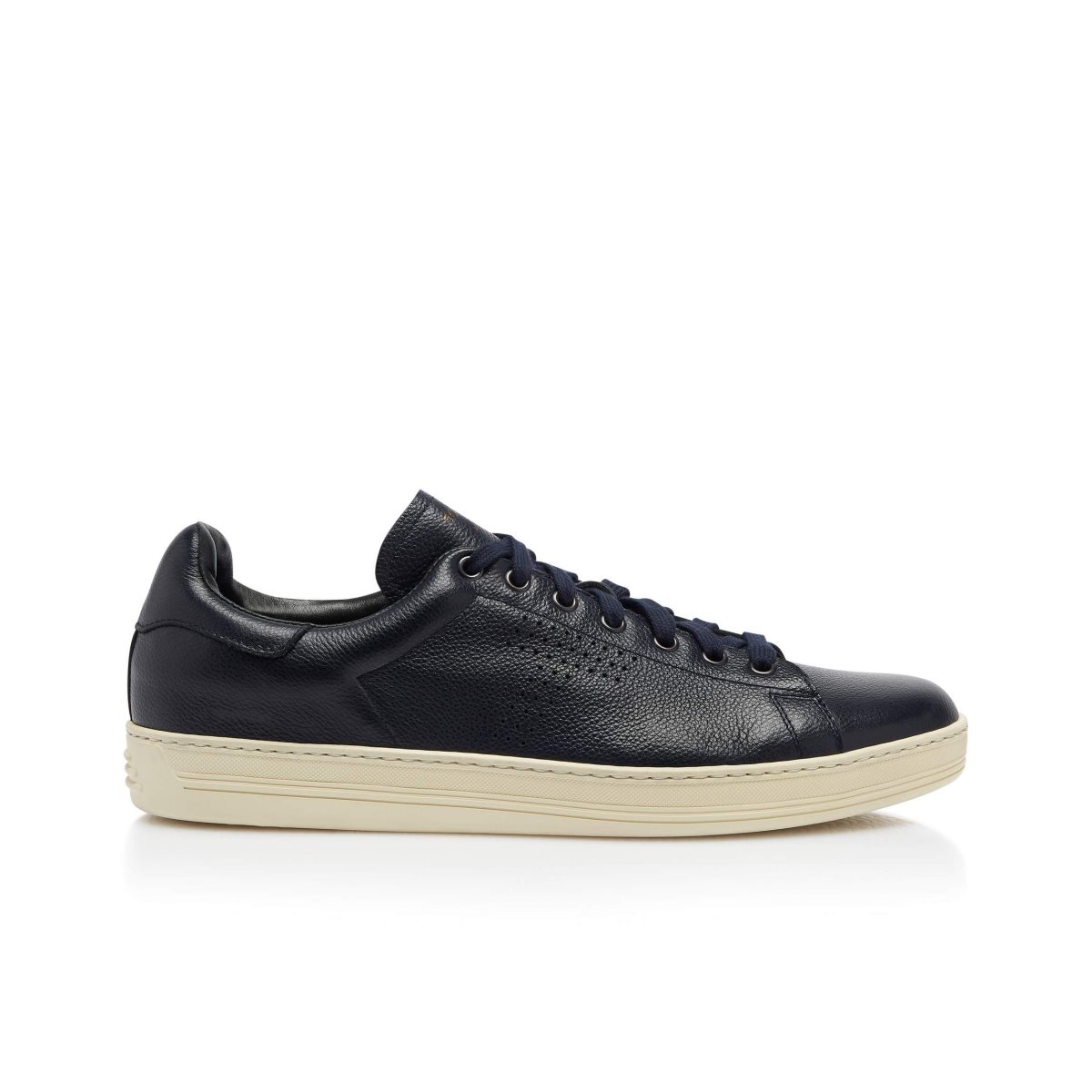 Tom Ford Warwick Grained Läder Sneakers Herr Blå | 431OWUGHL