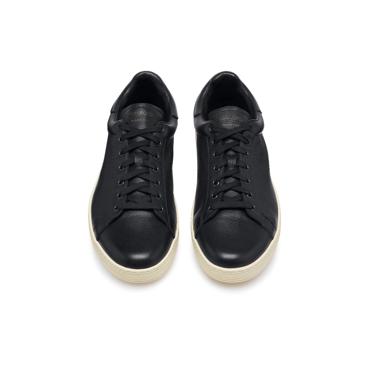 Tom Ford Warwick Grained Läder Sneakers Herr Svarta | 653BZAOLF