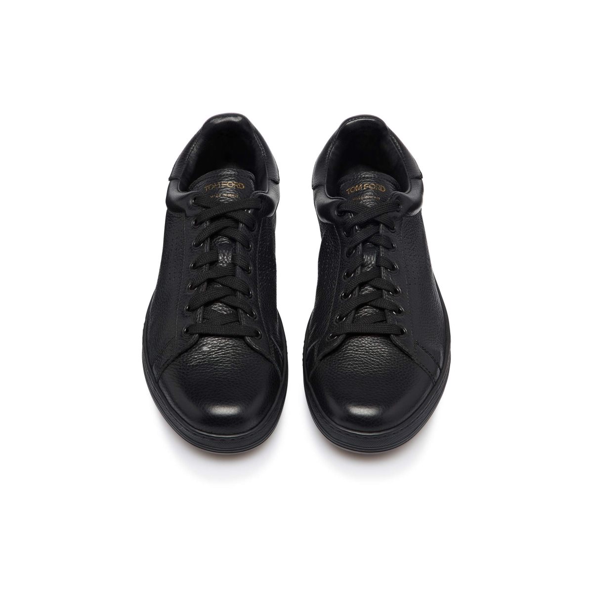 Tom Ford Warwick Grained Läder Sneakers Herr Svarta | 971YJBDIA